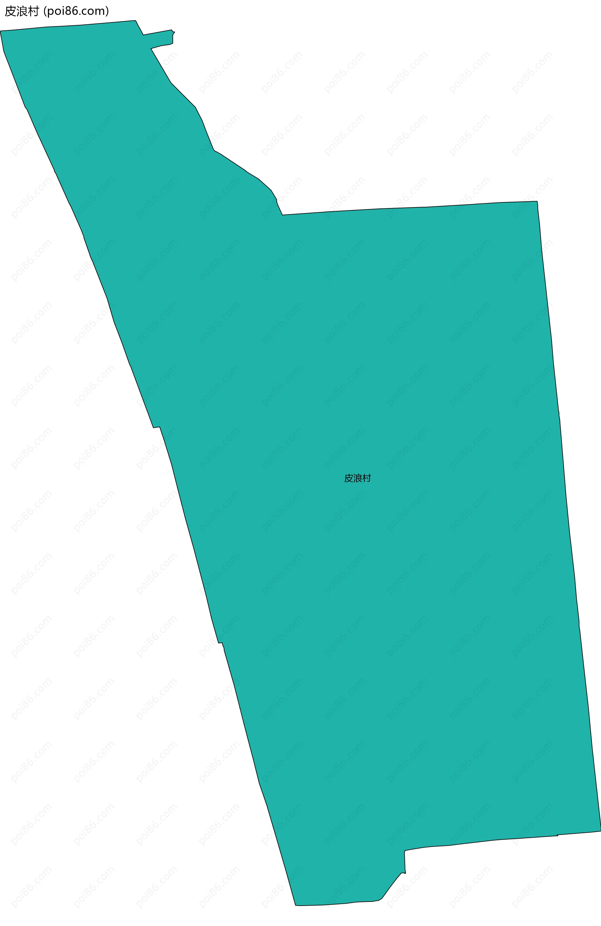 皮浪村边界地图