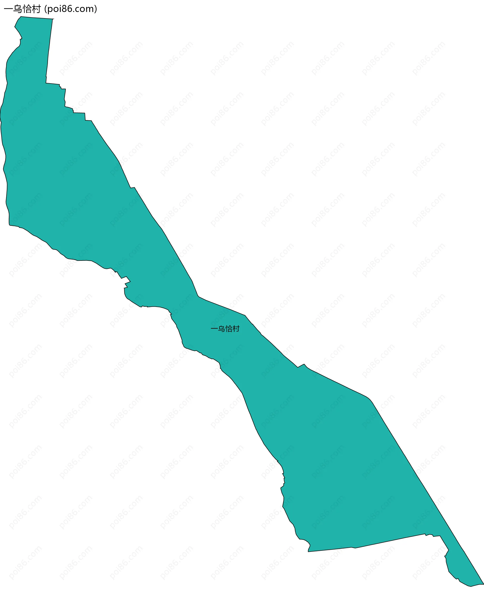 一乌恰村边界地图