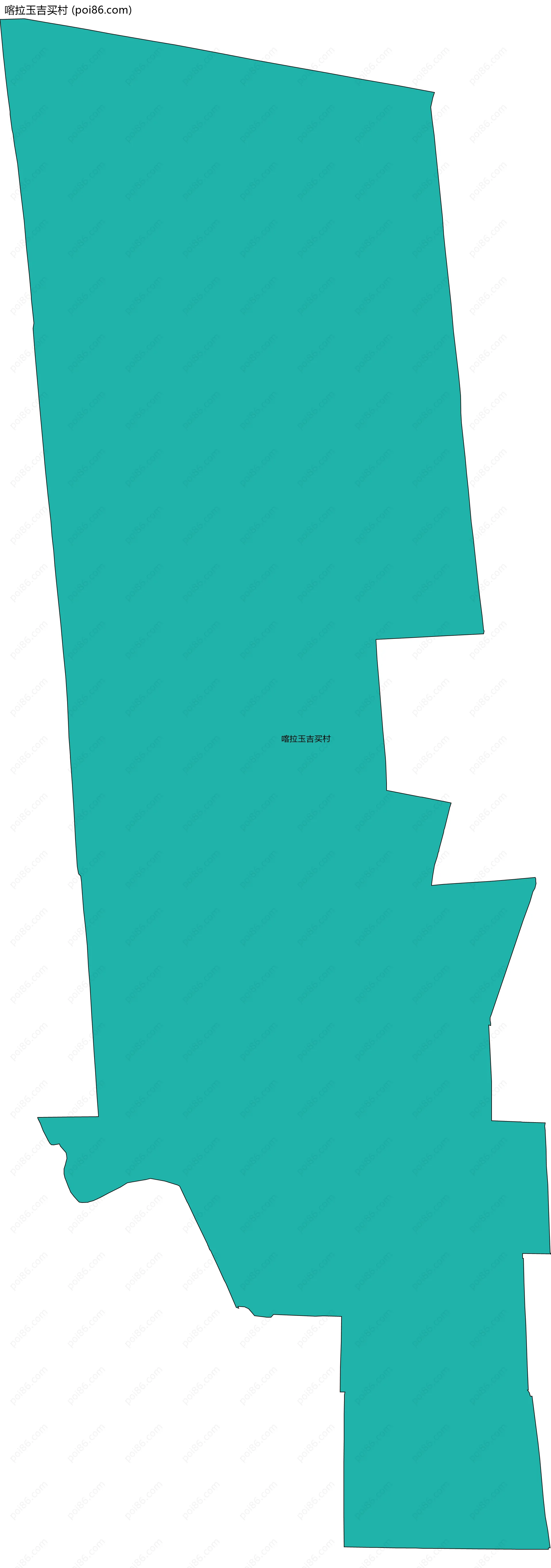 喀拉玉吉买村边界地图