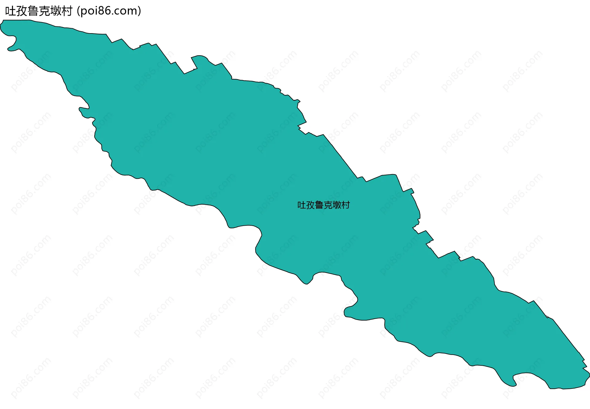 吐孜鲁克墩村边界地图