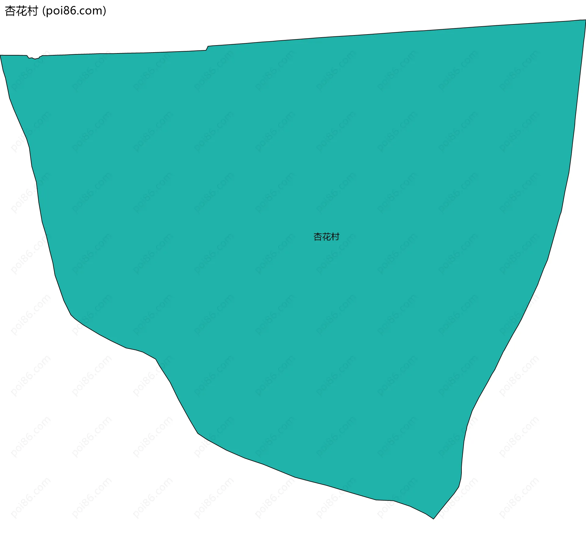 杏花村边界地图