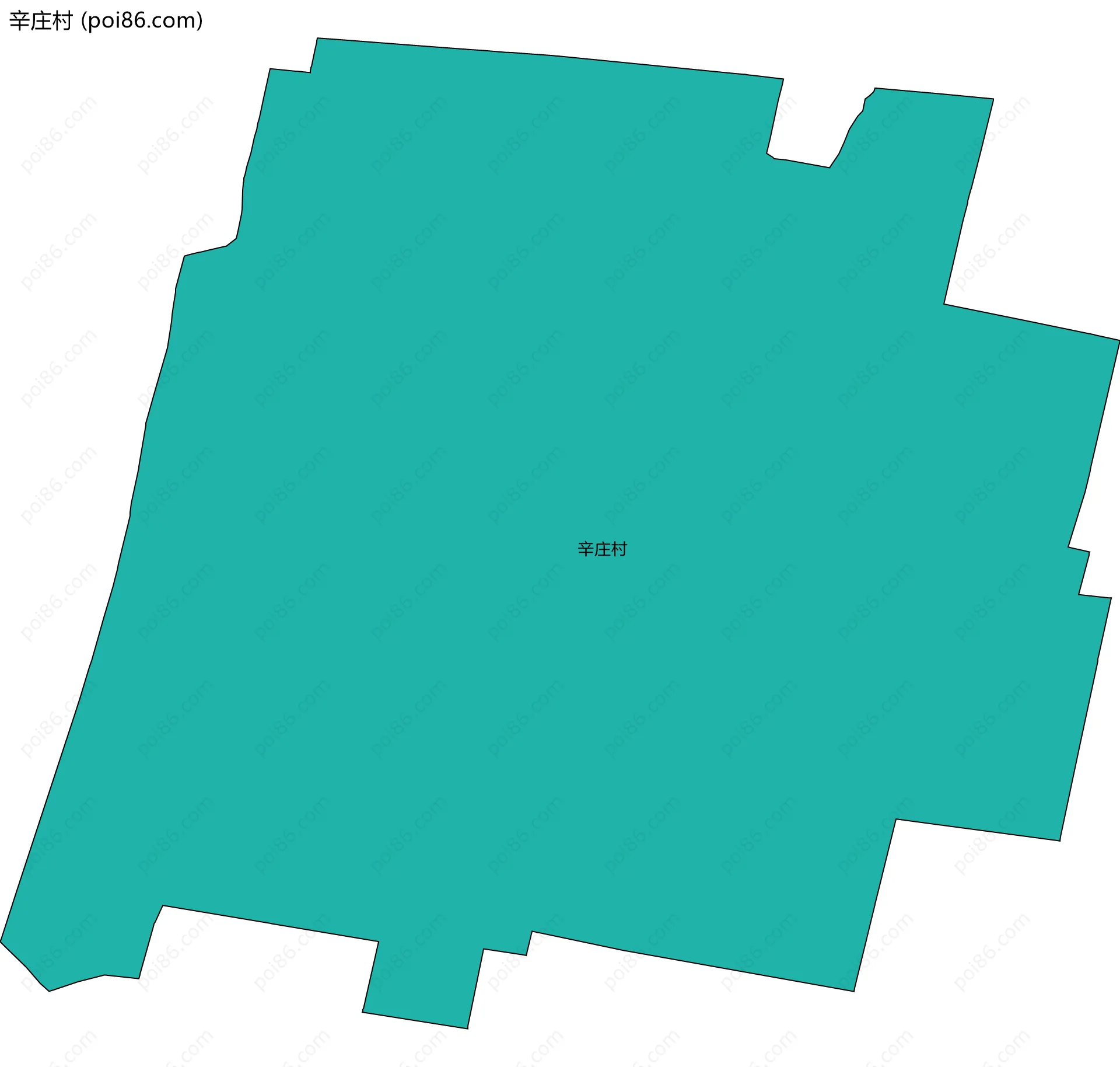 辛庄村边界地图