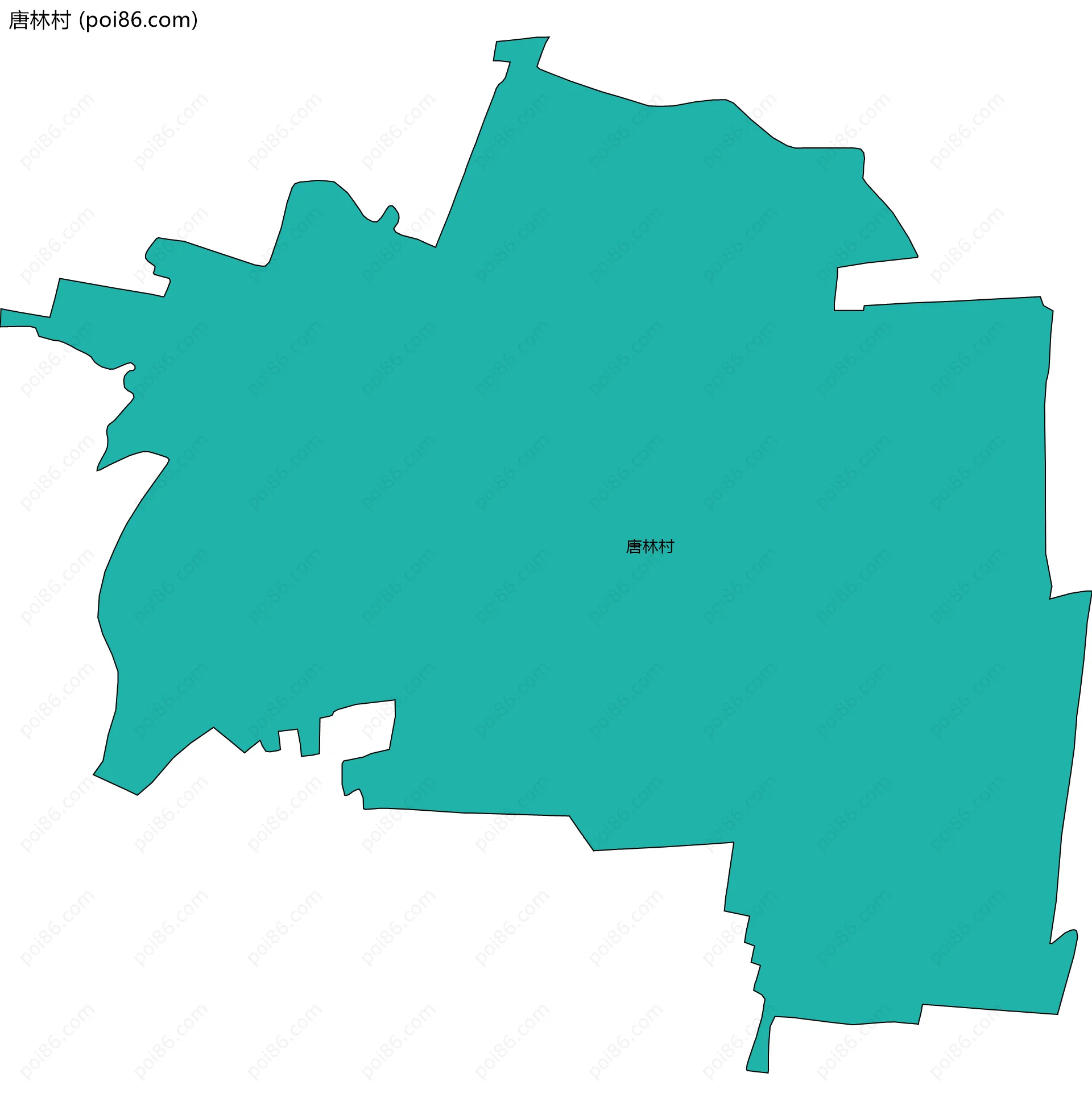 唐林村边界地图