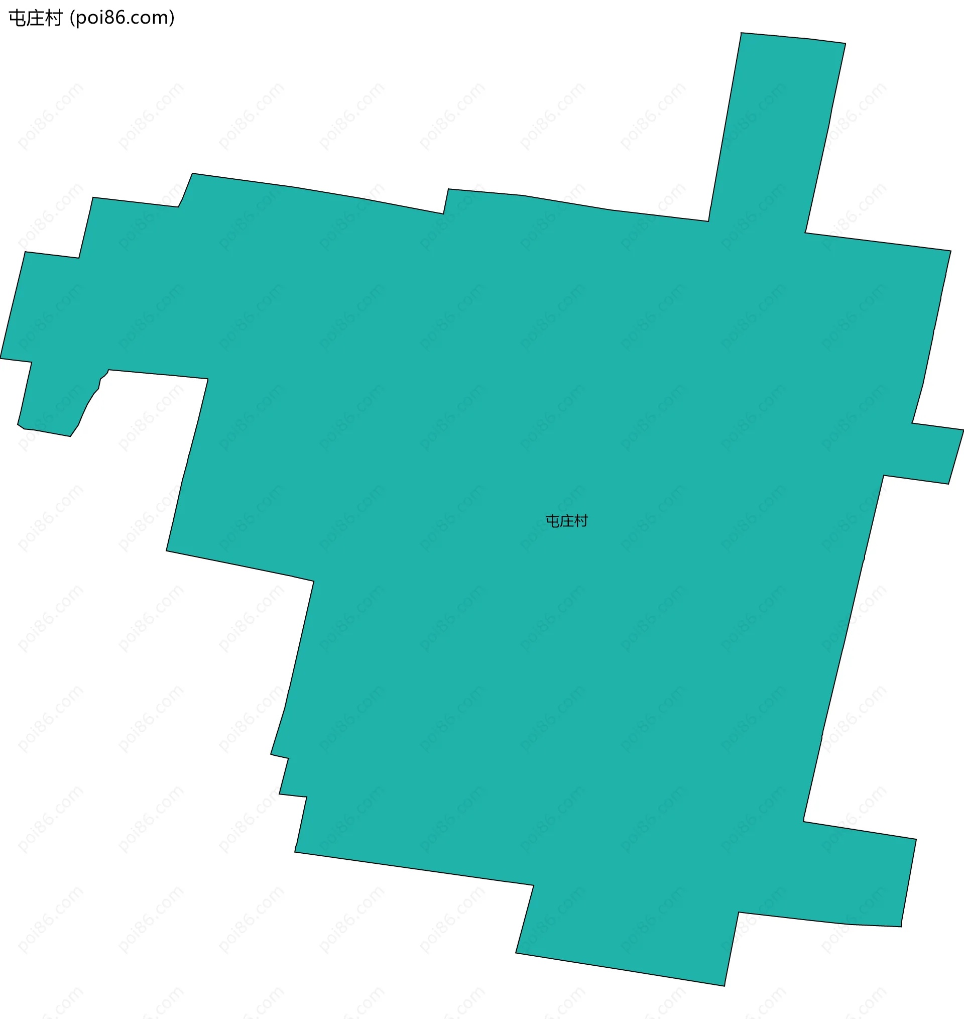 屯庄村边界地图