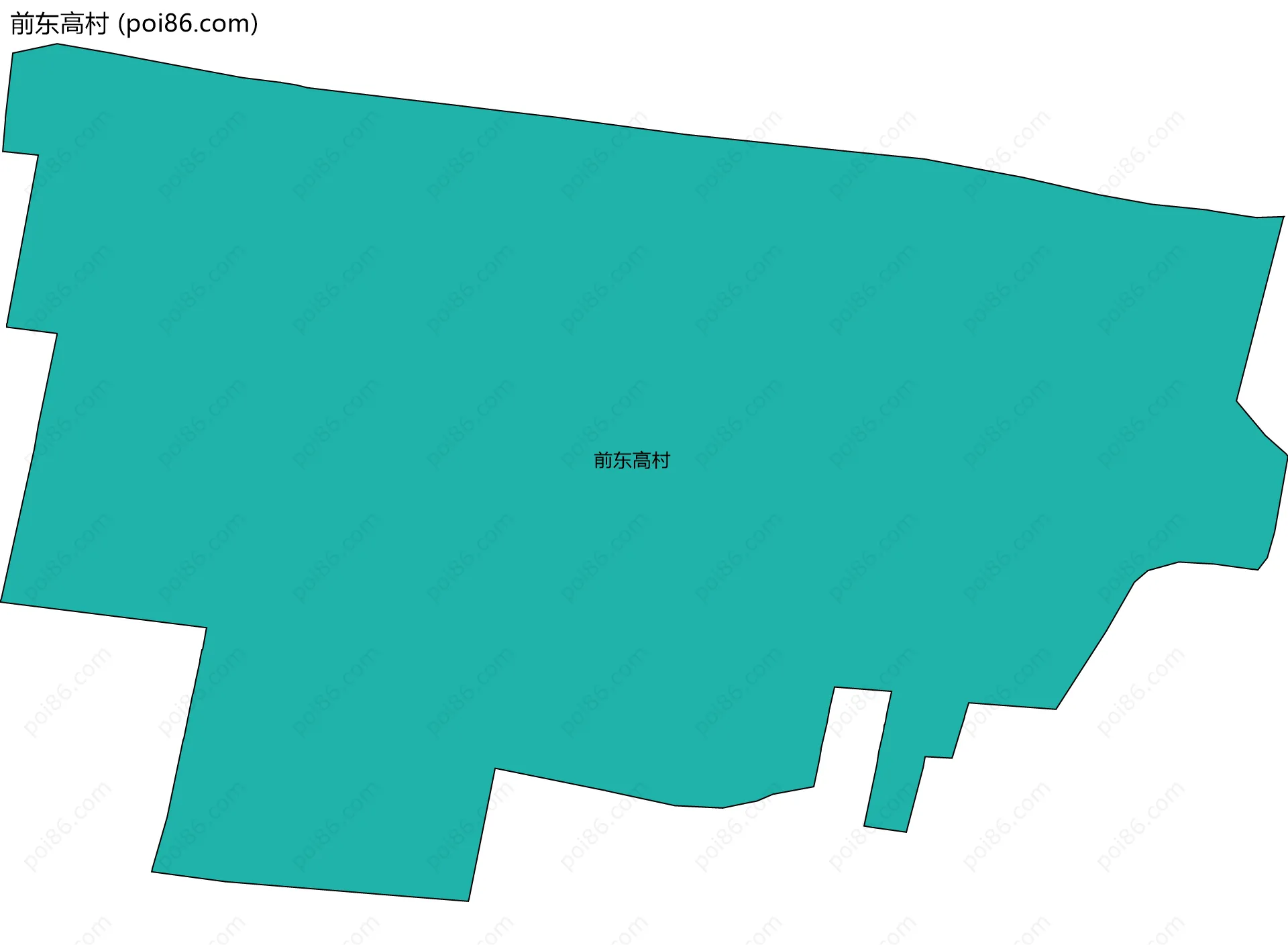 前东高村边界地图