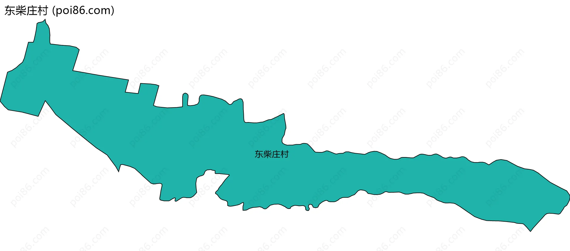 东柴庄村边界地图