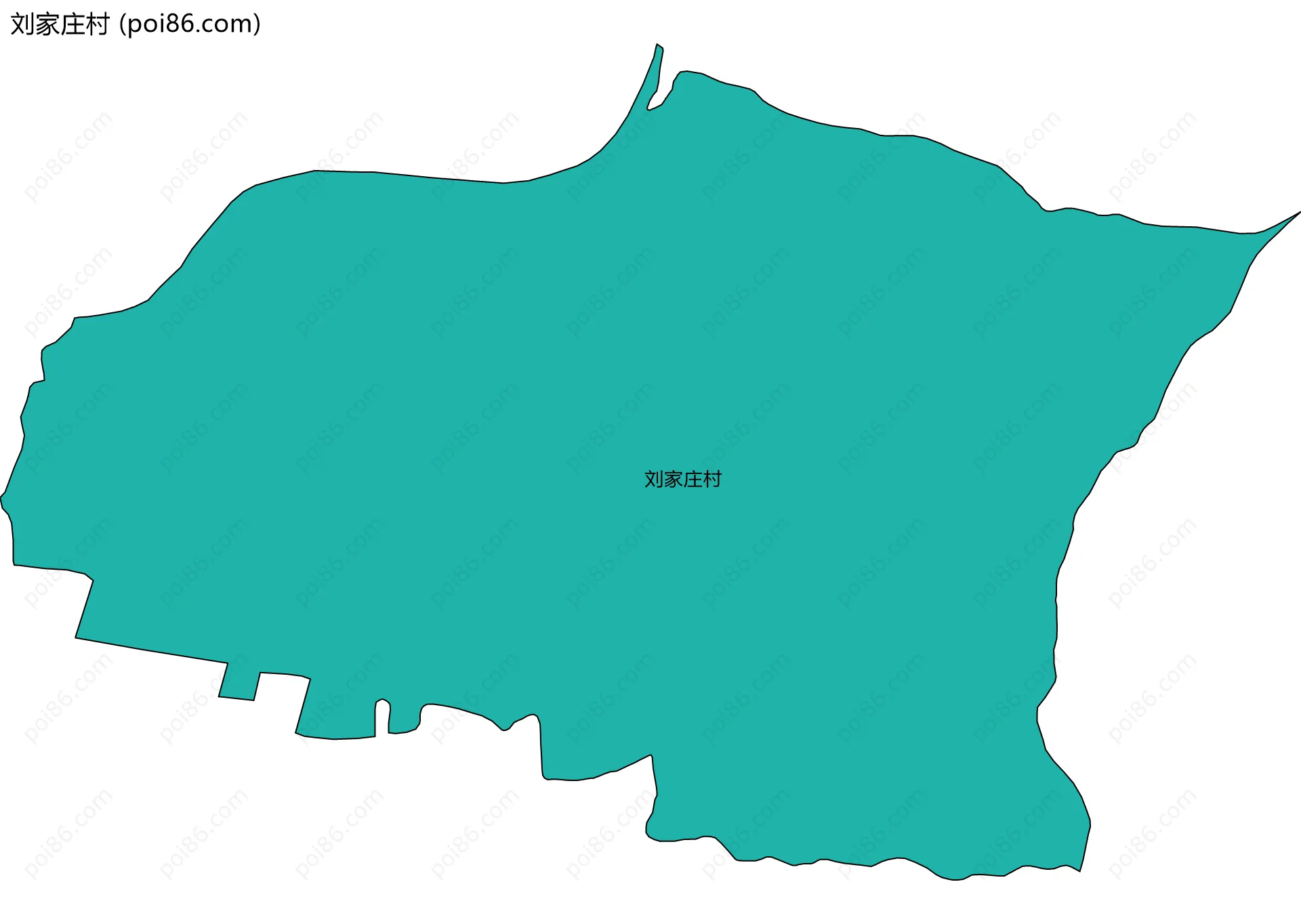 刘家庄村边界地图