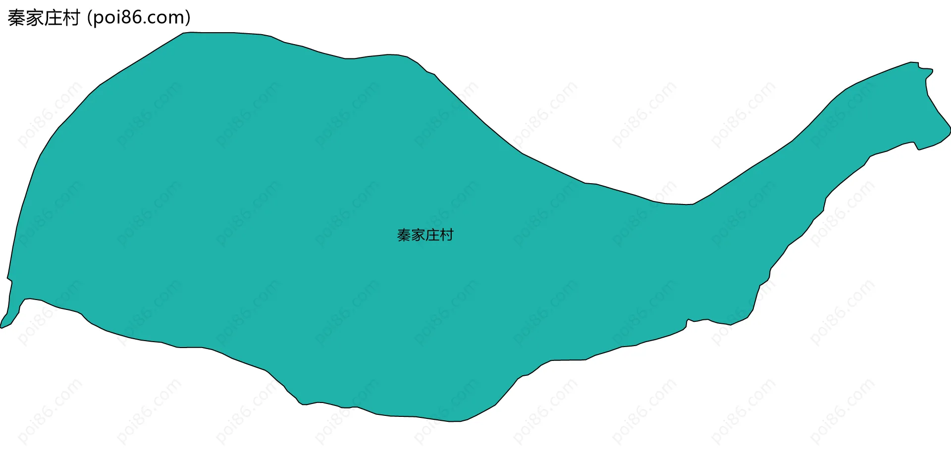 秦家庄村边界地图