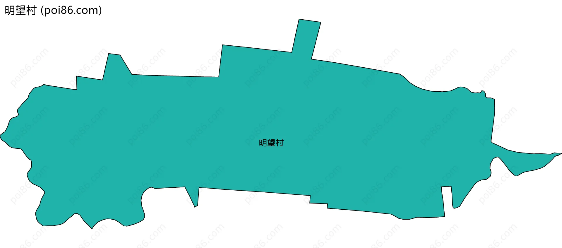 明望村边界地图