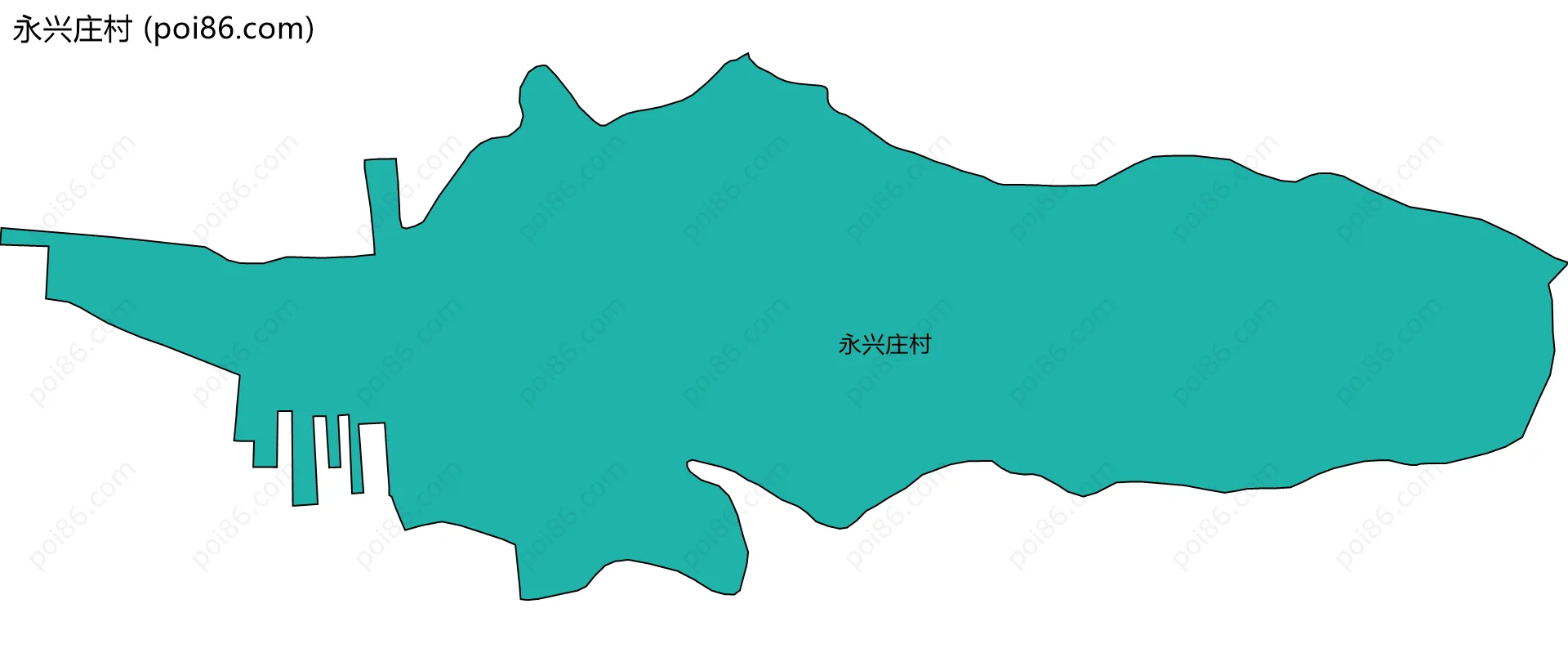 永兴庄村边界地图