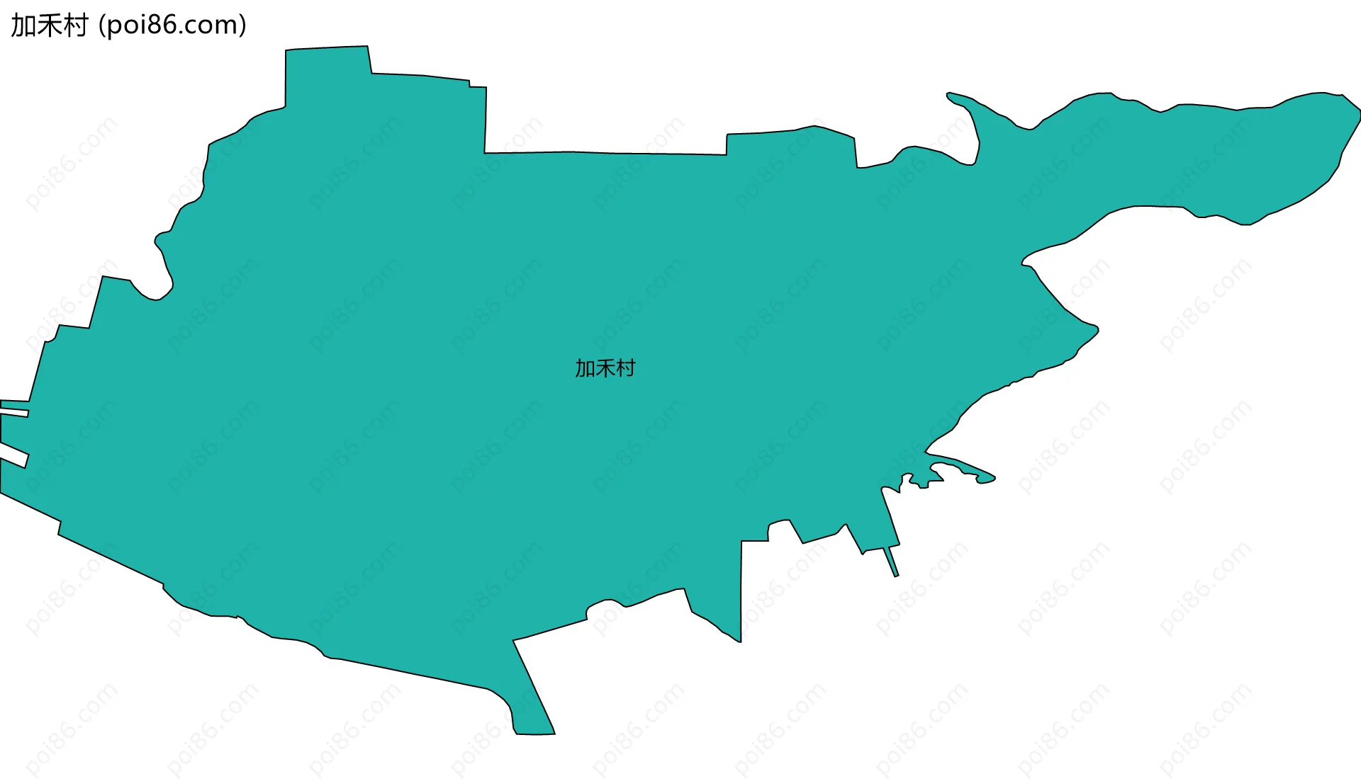 加禾村边界地图