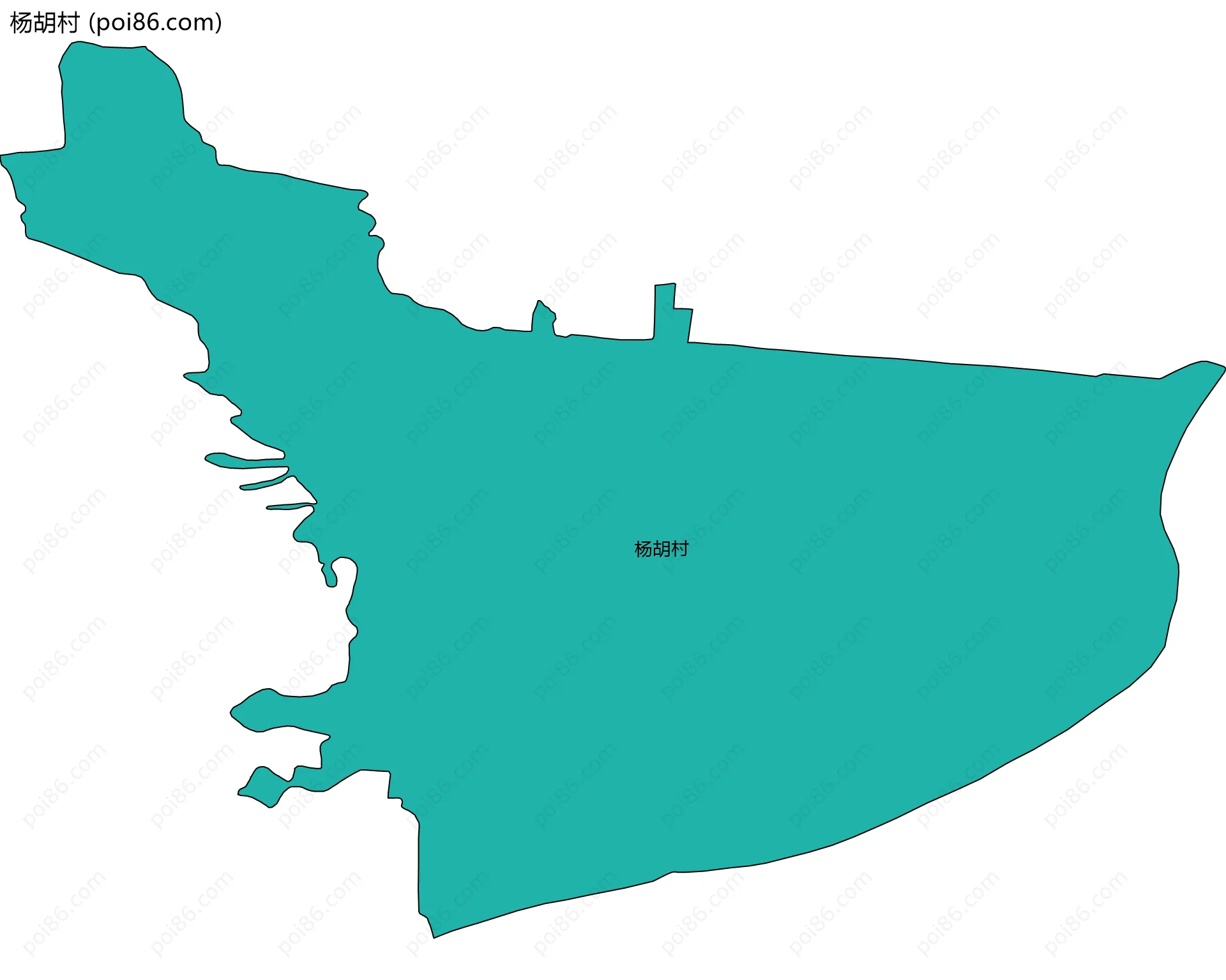 杨胡村边界地图