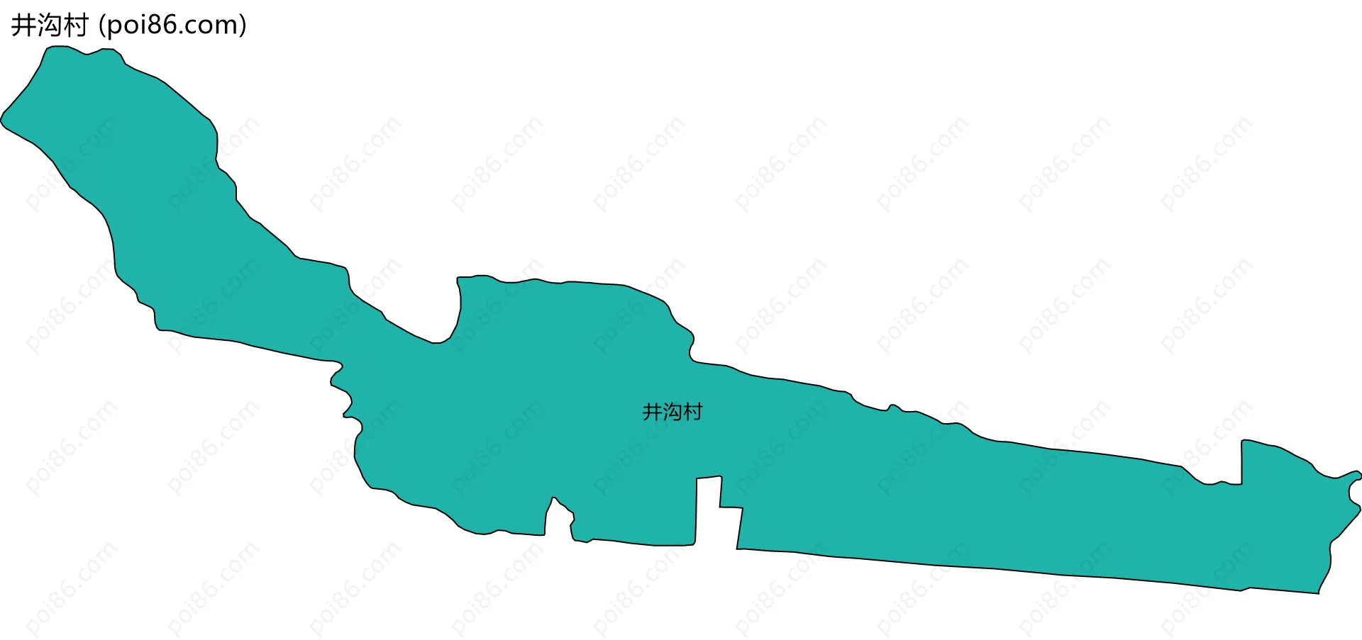 井沟村边界地图