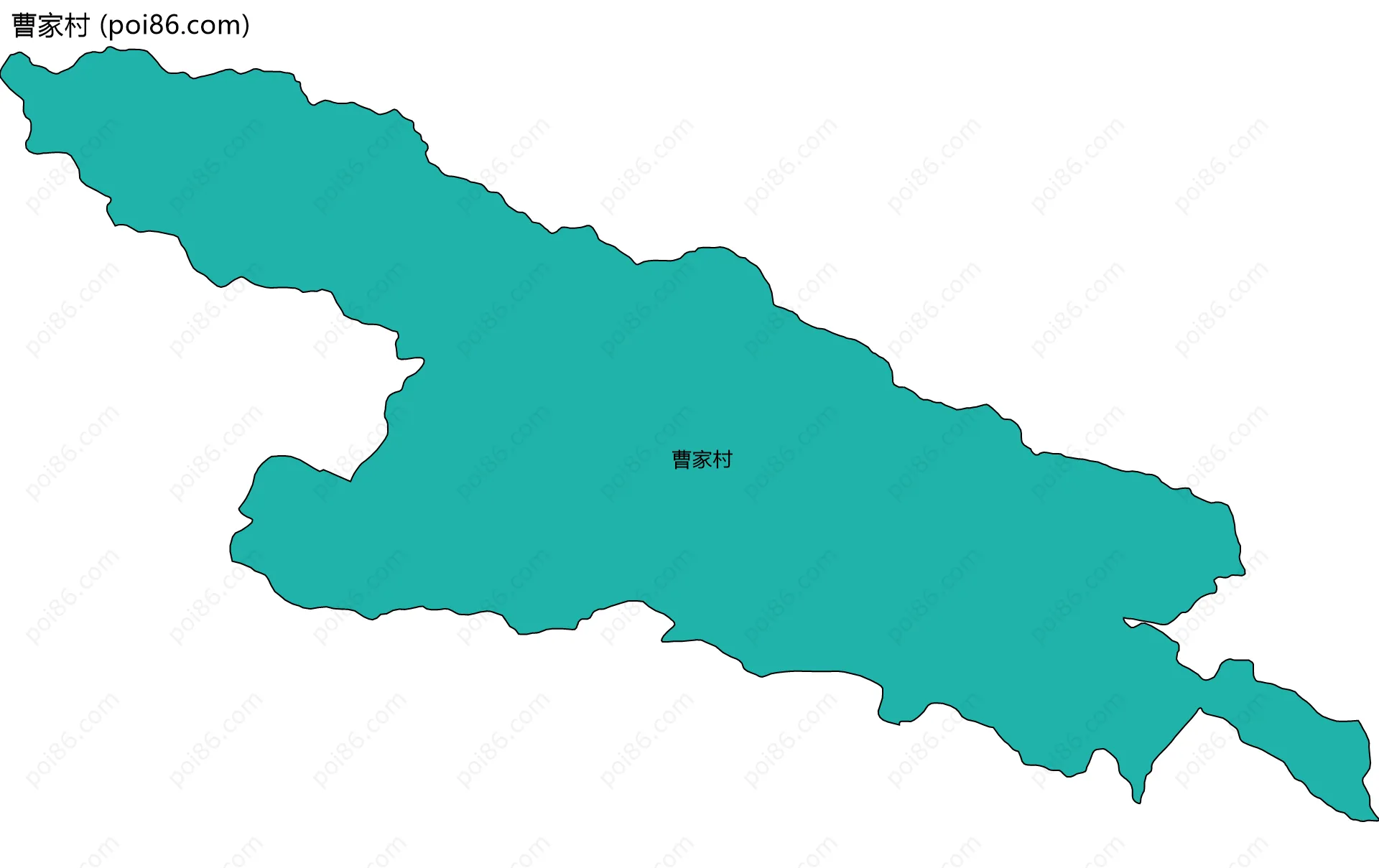 曹家村边界地图