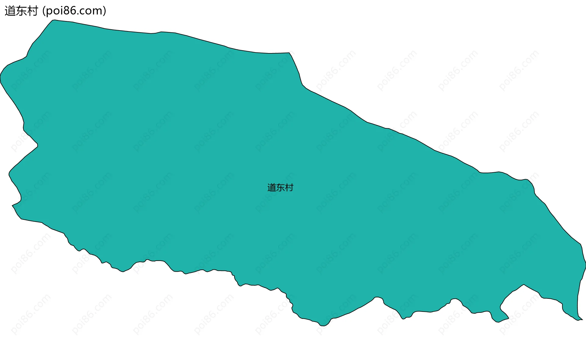 道东村边界地图