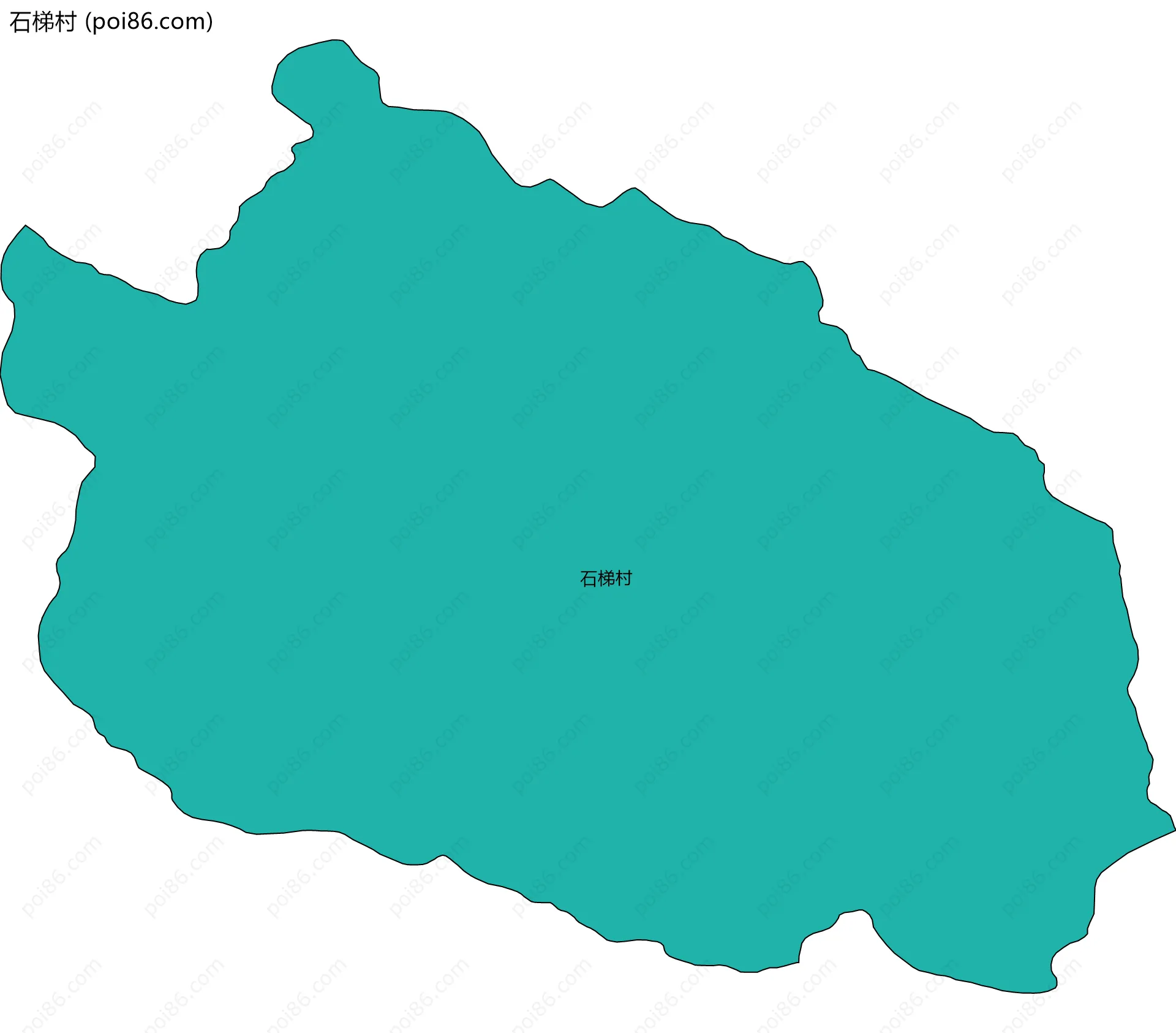 石梯村边界地图