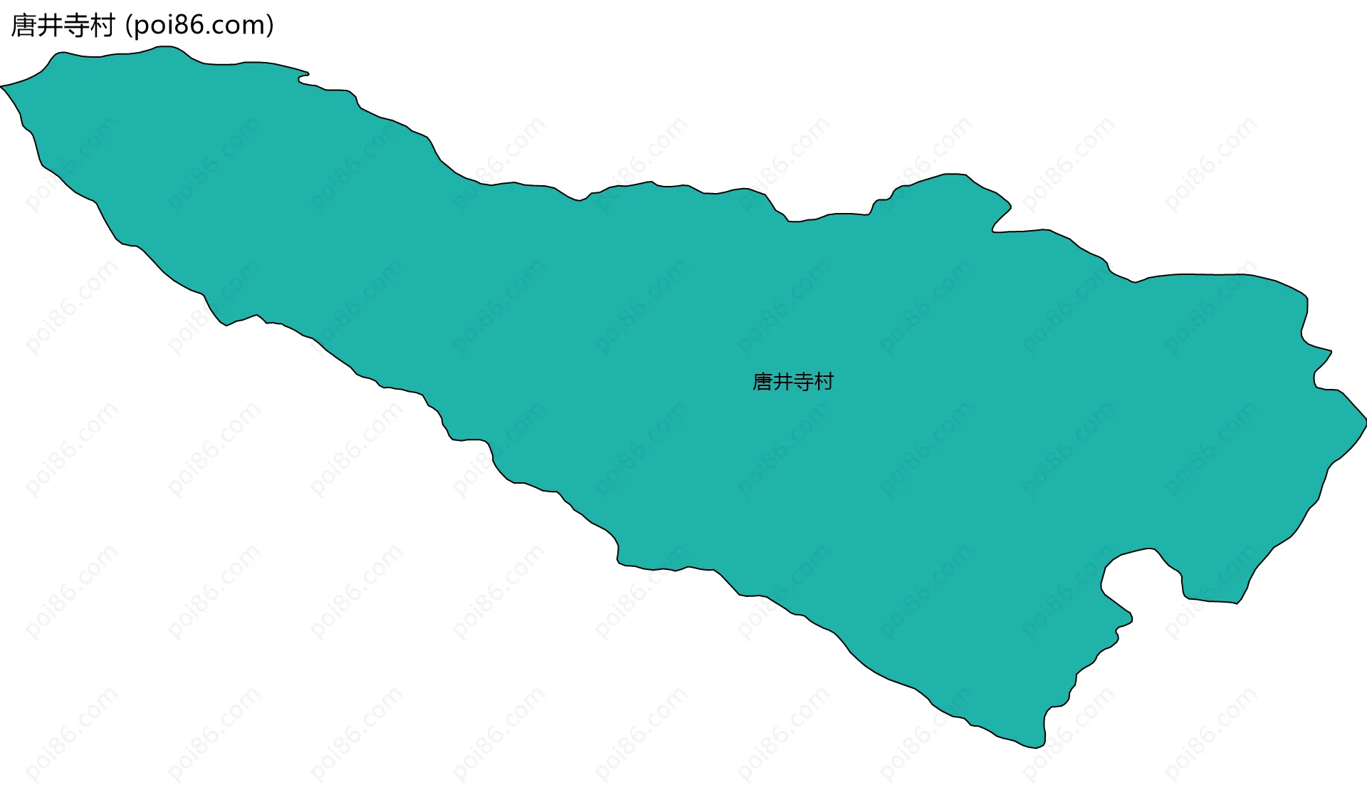 唐井寺村边界地图