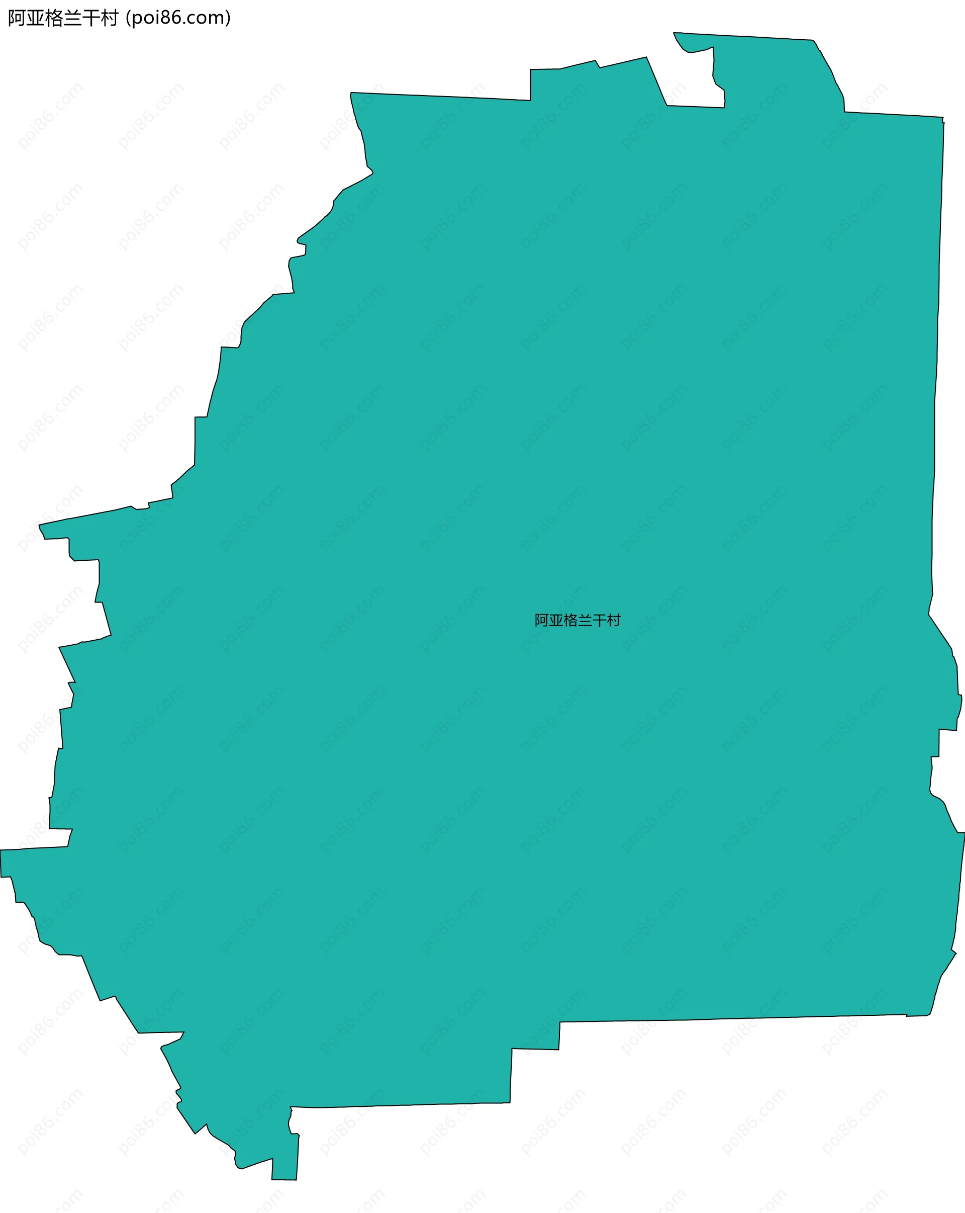 阿亚格兰干村边界地图