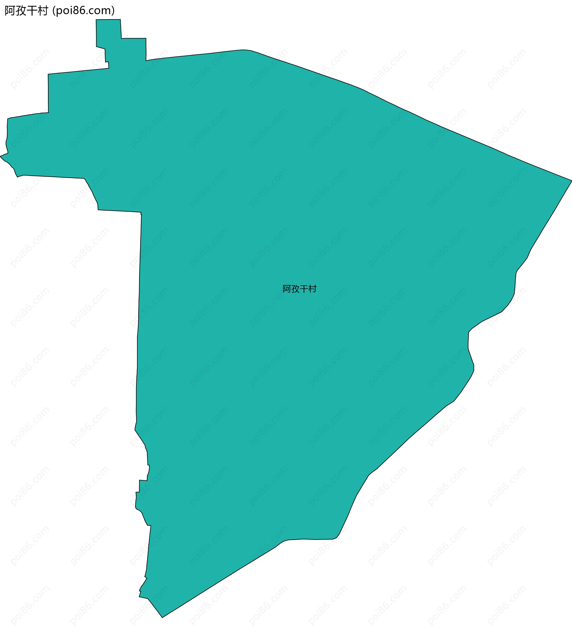 阿孜干村边界地图