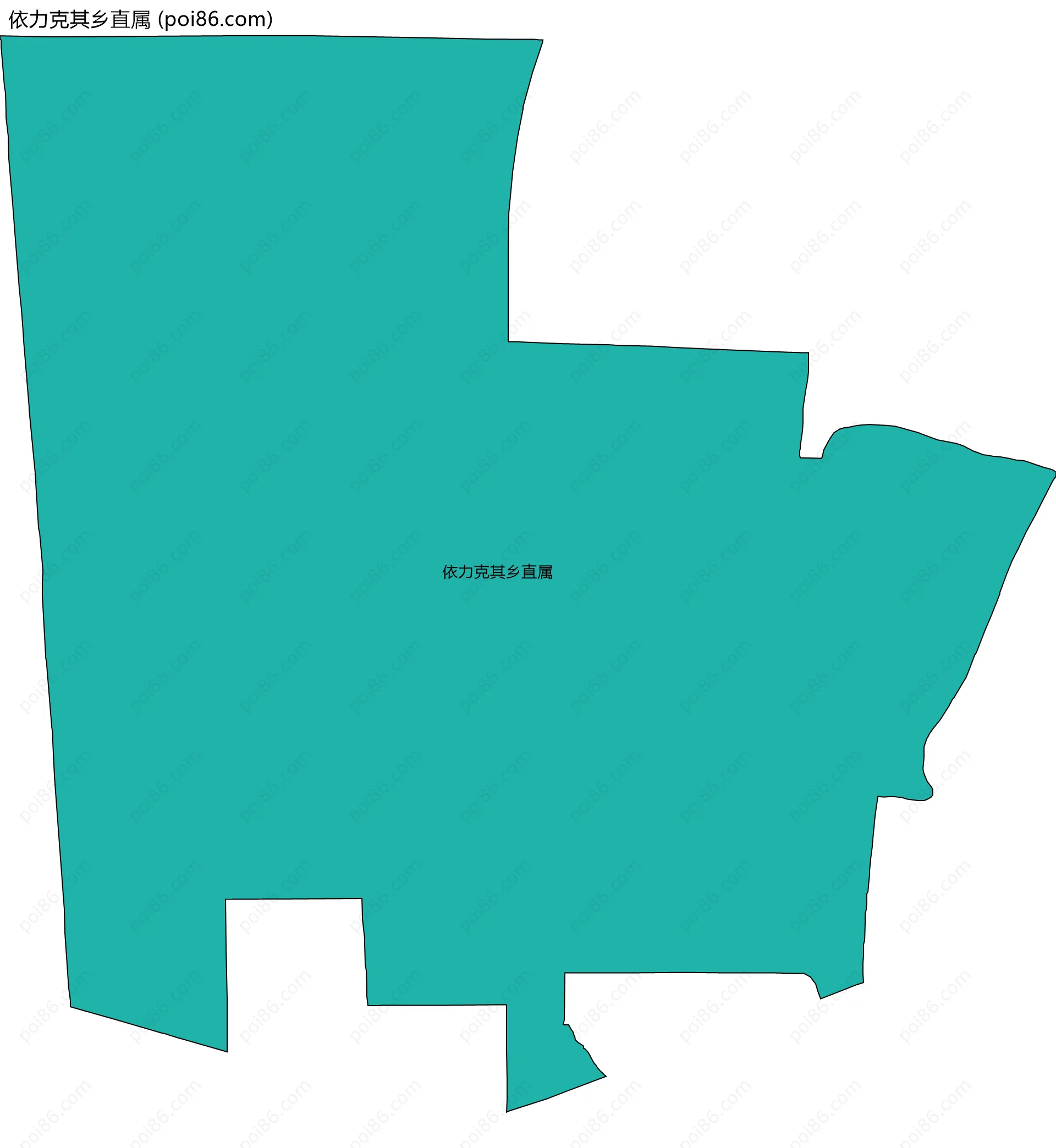 依力克其乡直属边界地图
