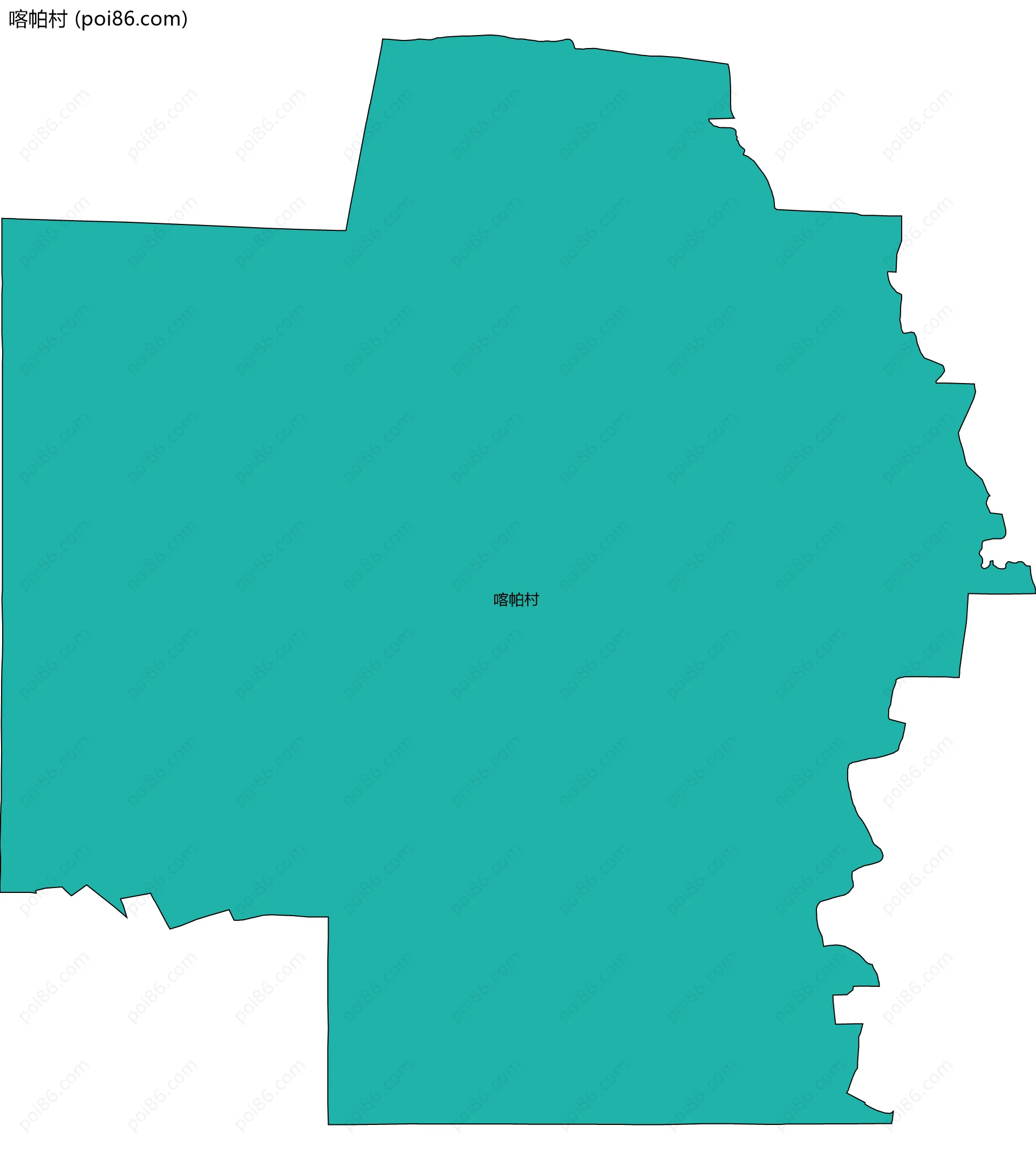 喀帕村边界地图