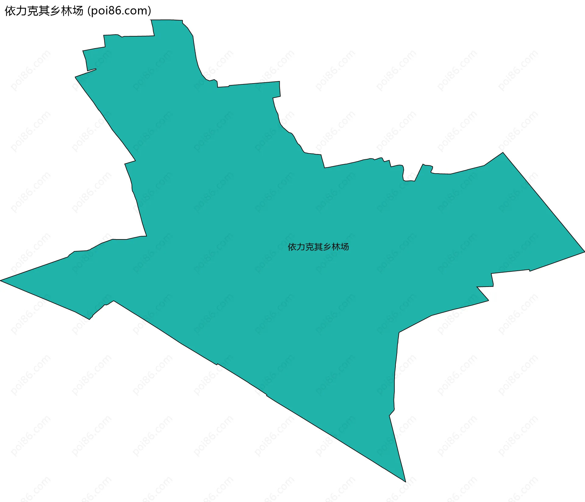 依力克其乡林场边界地图