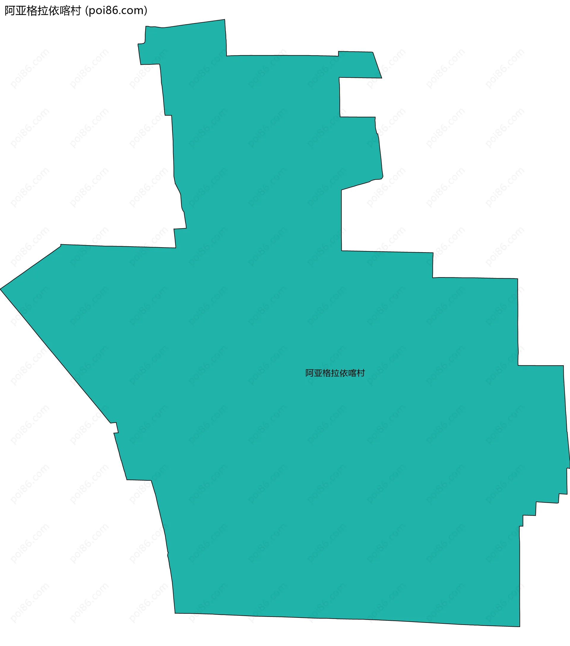 阿亚格拉依喀村边界地图