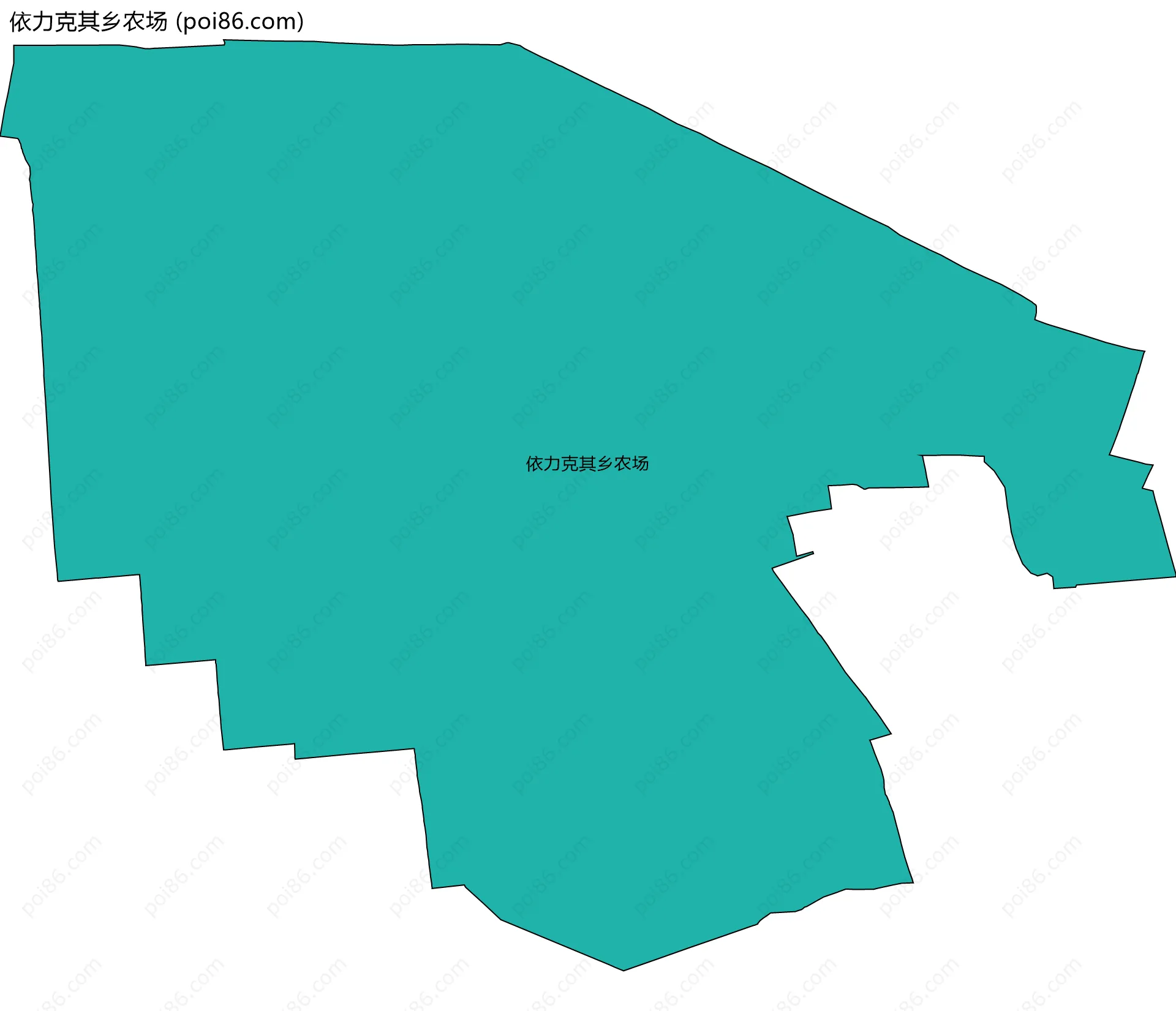 依力克其乡农场边界地图
