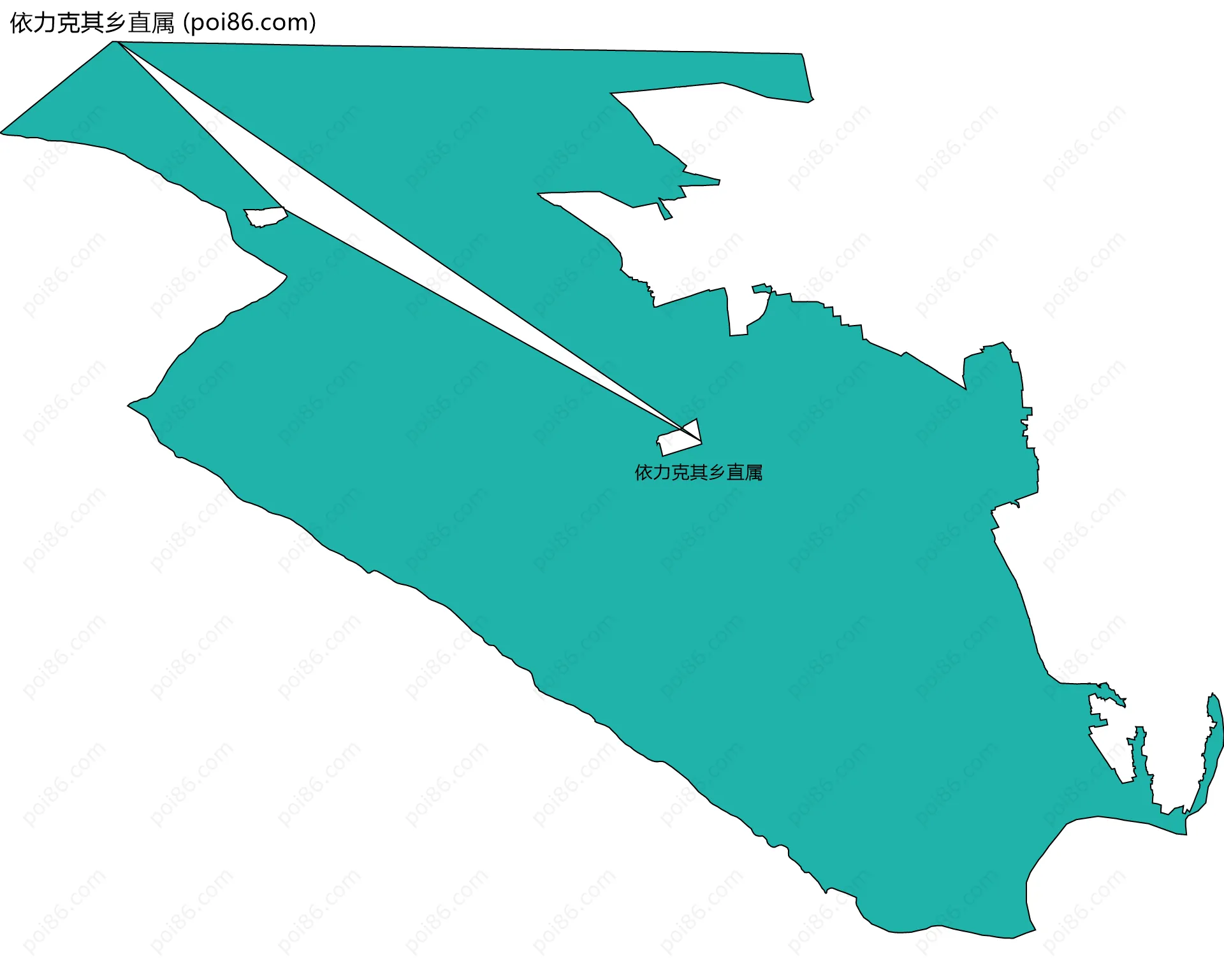 依力克其乡直属边界地图