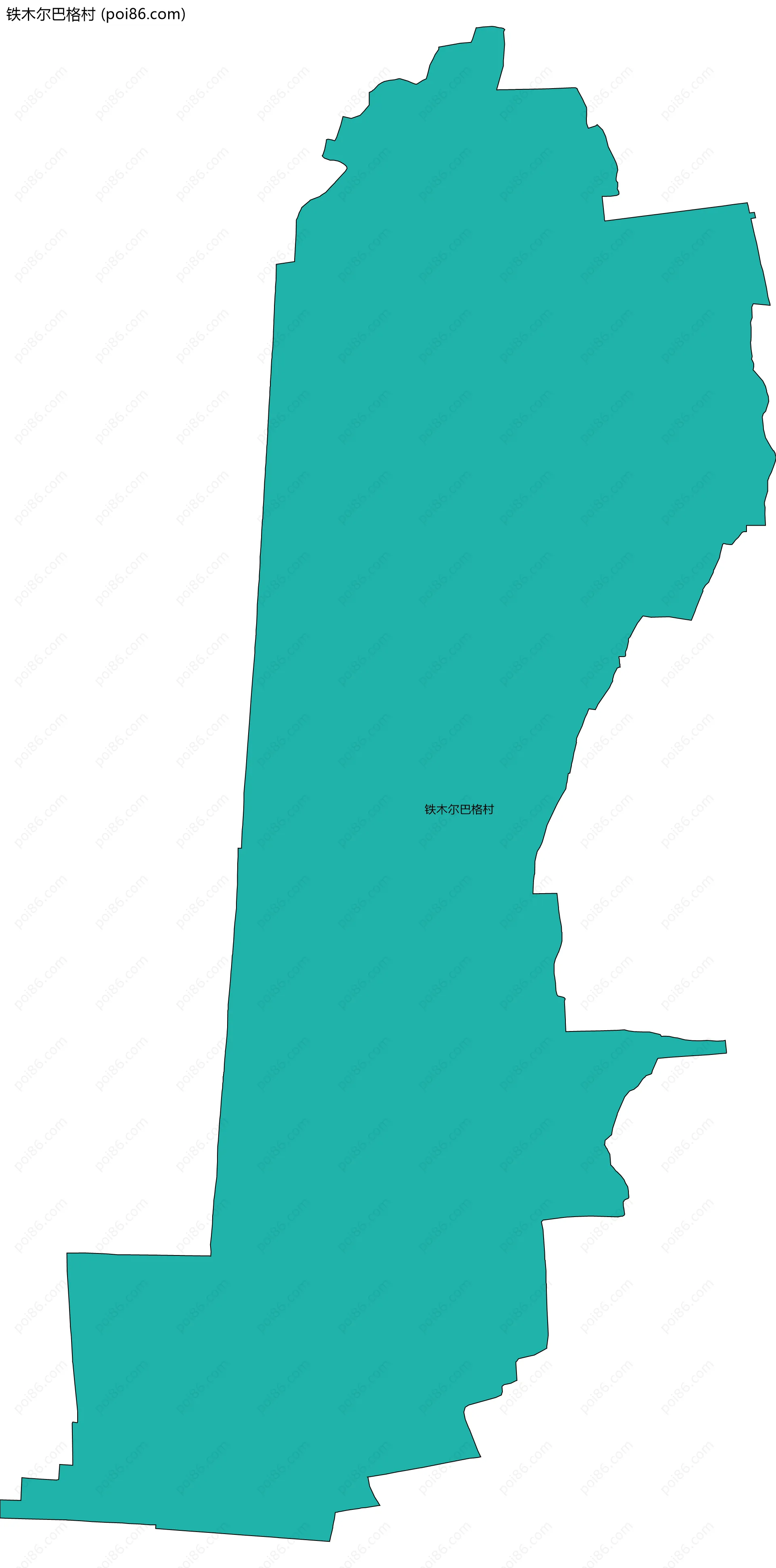 铁木尔巴格村边界地图