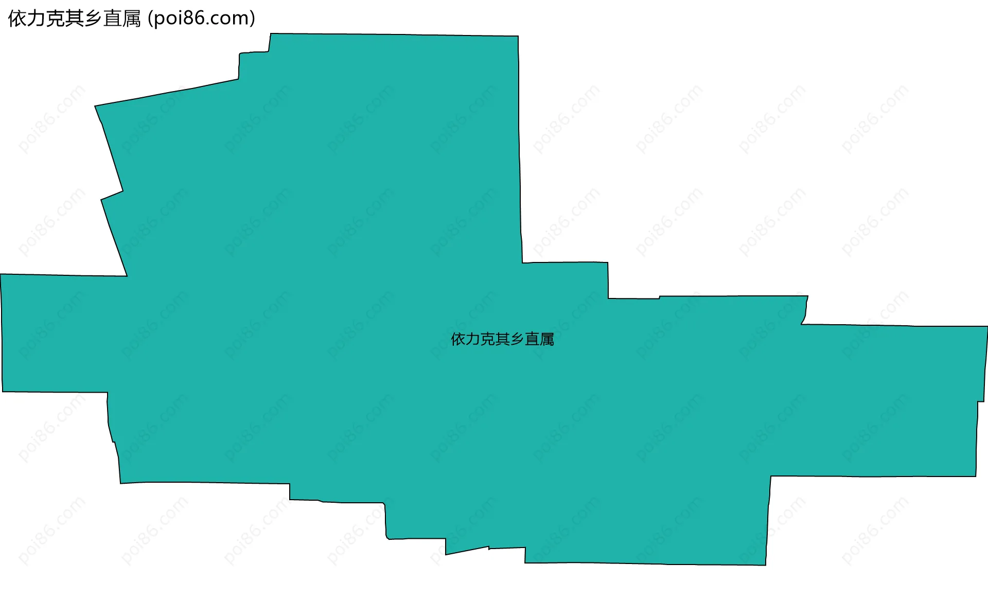 依力克其乡直属边界地图