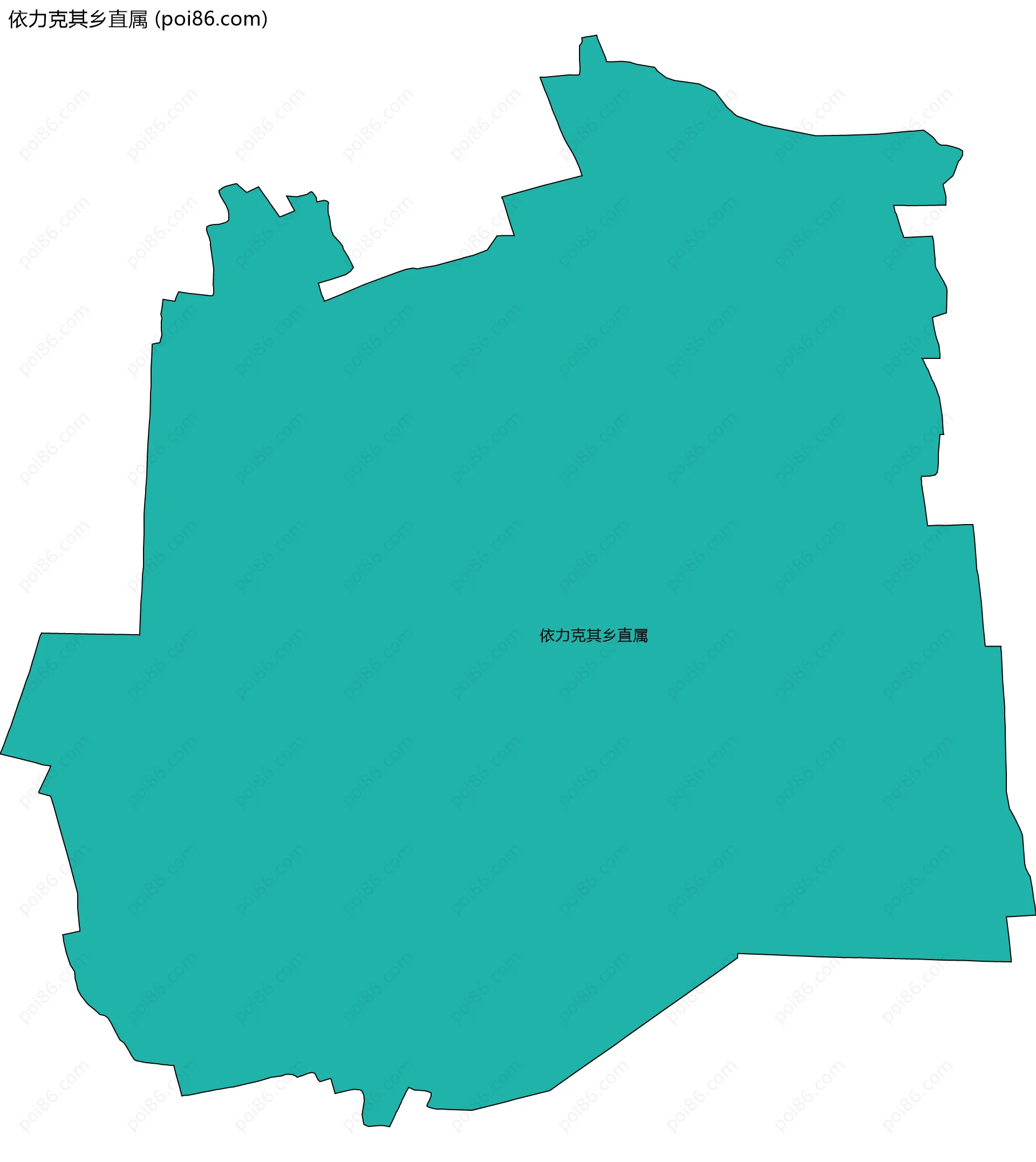 依力克其乡直属边界地图