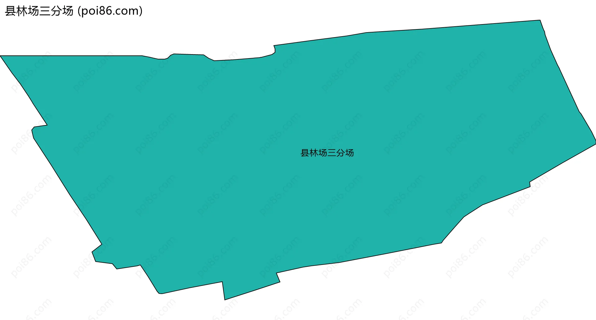 县林场三分场边界地图