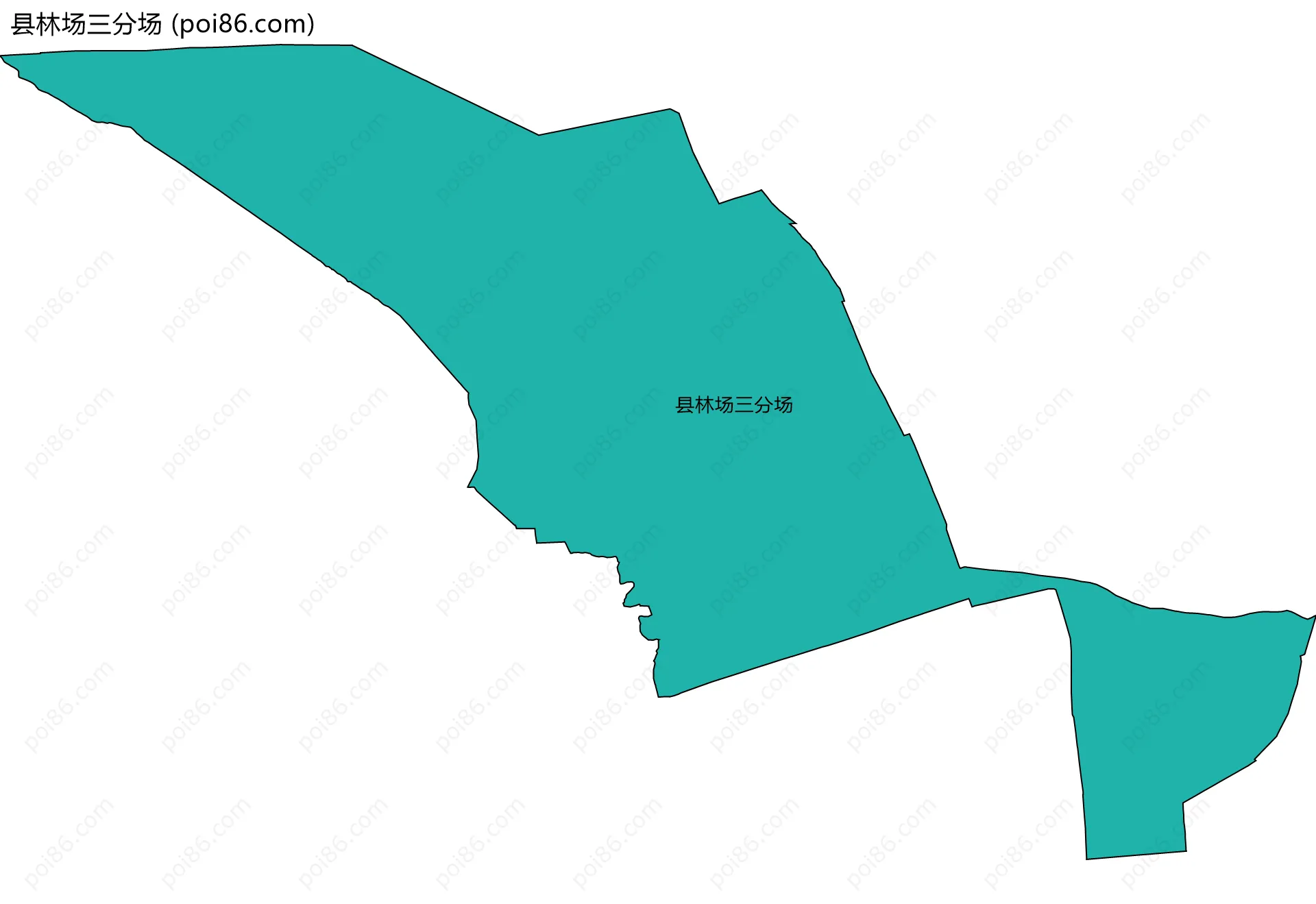 县林场三分场边界地图