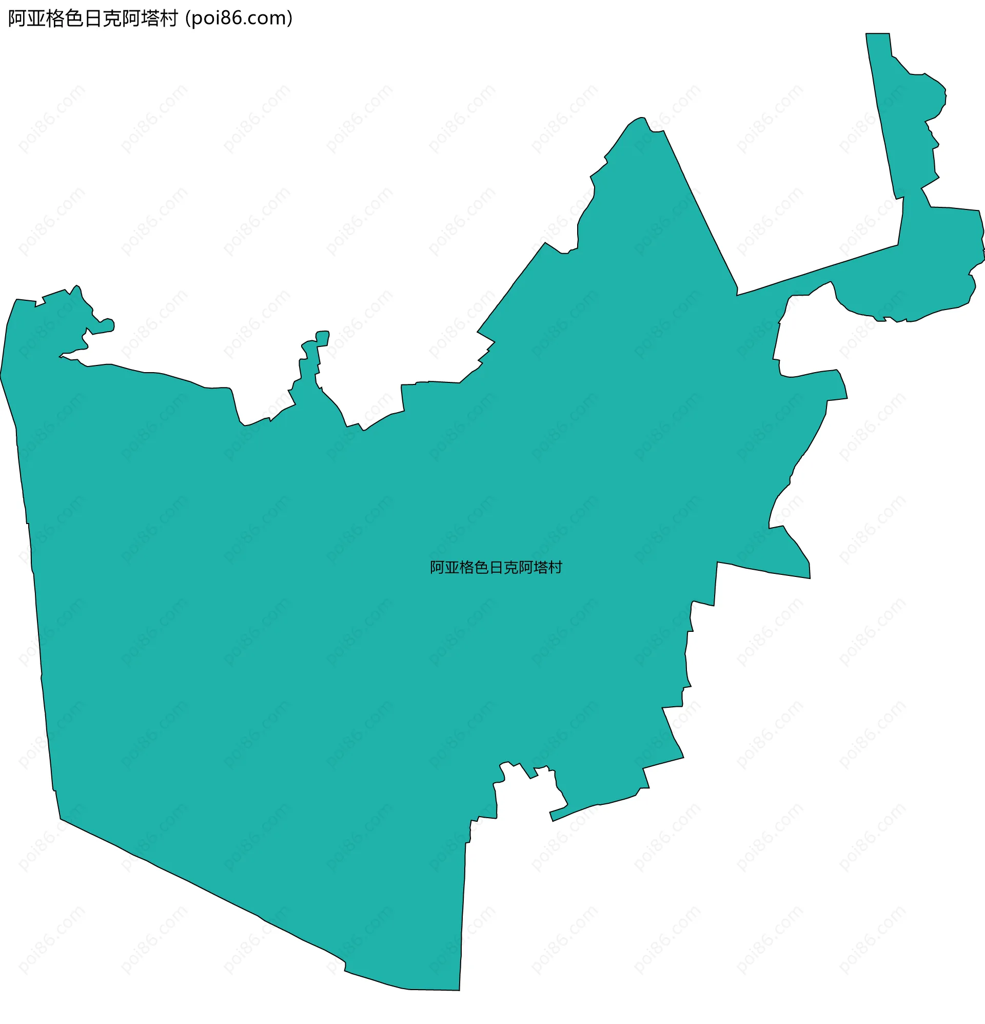 阿亚格色日克阿塔村边界地图