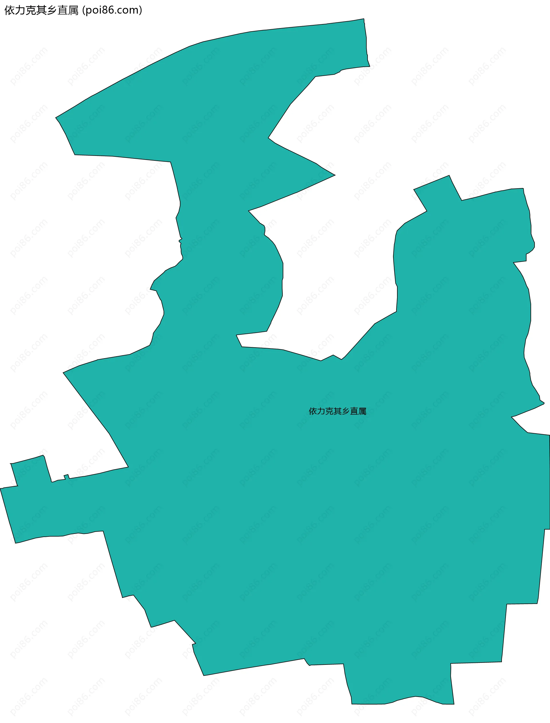 依力克其乡直属边界地图