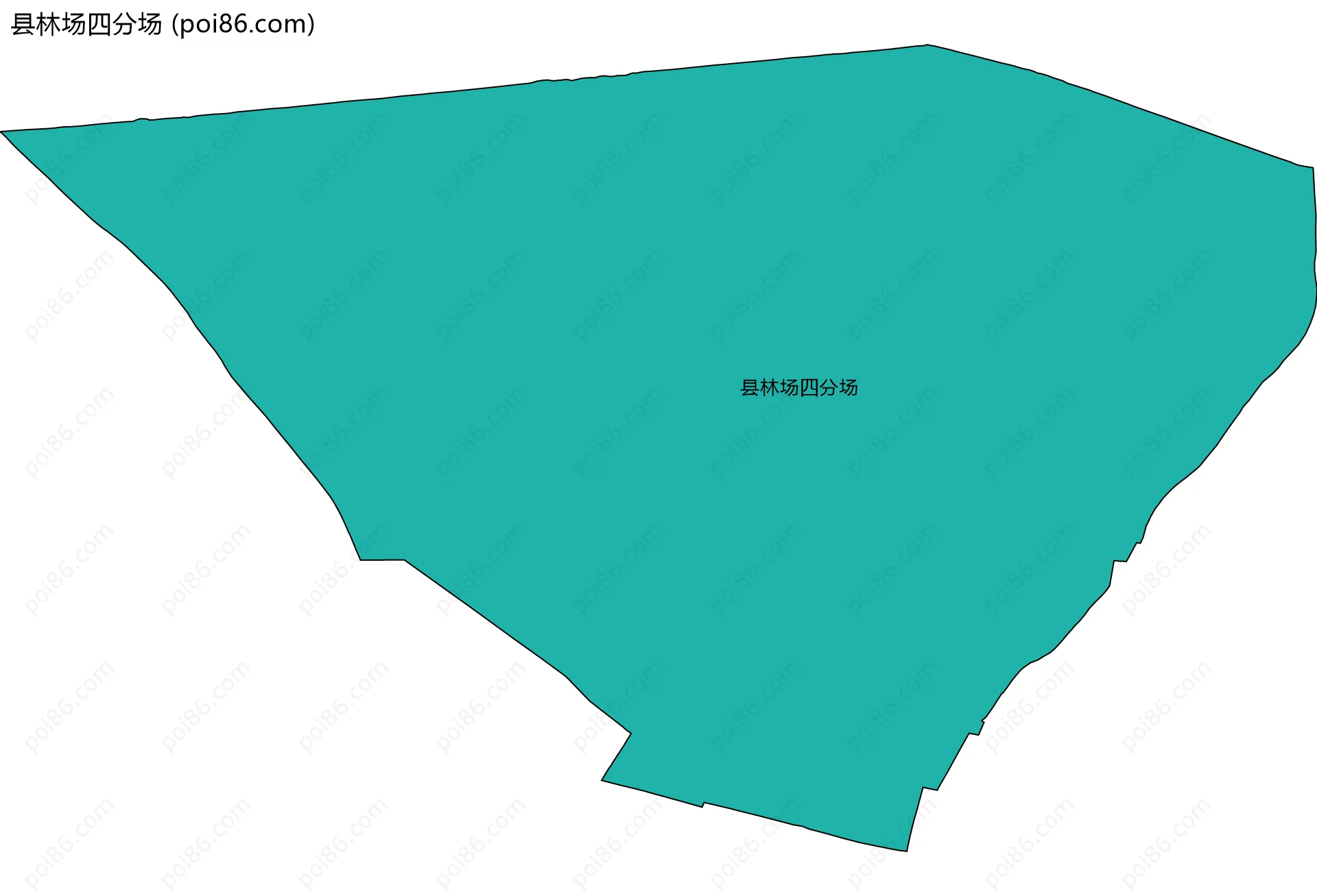 县林场四分场边界地图