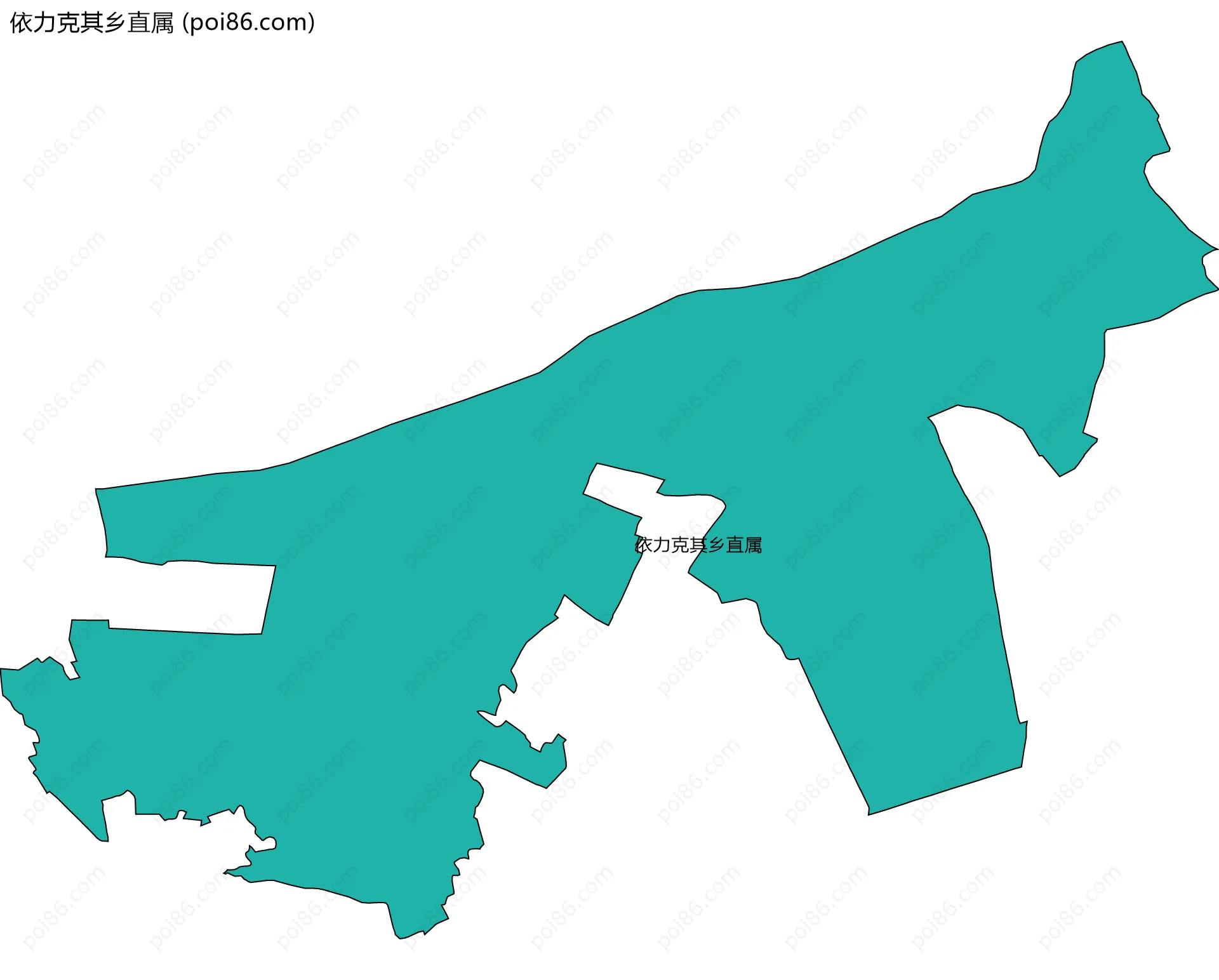 依力克其乡直属边界地图