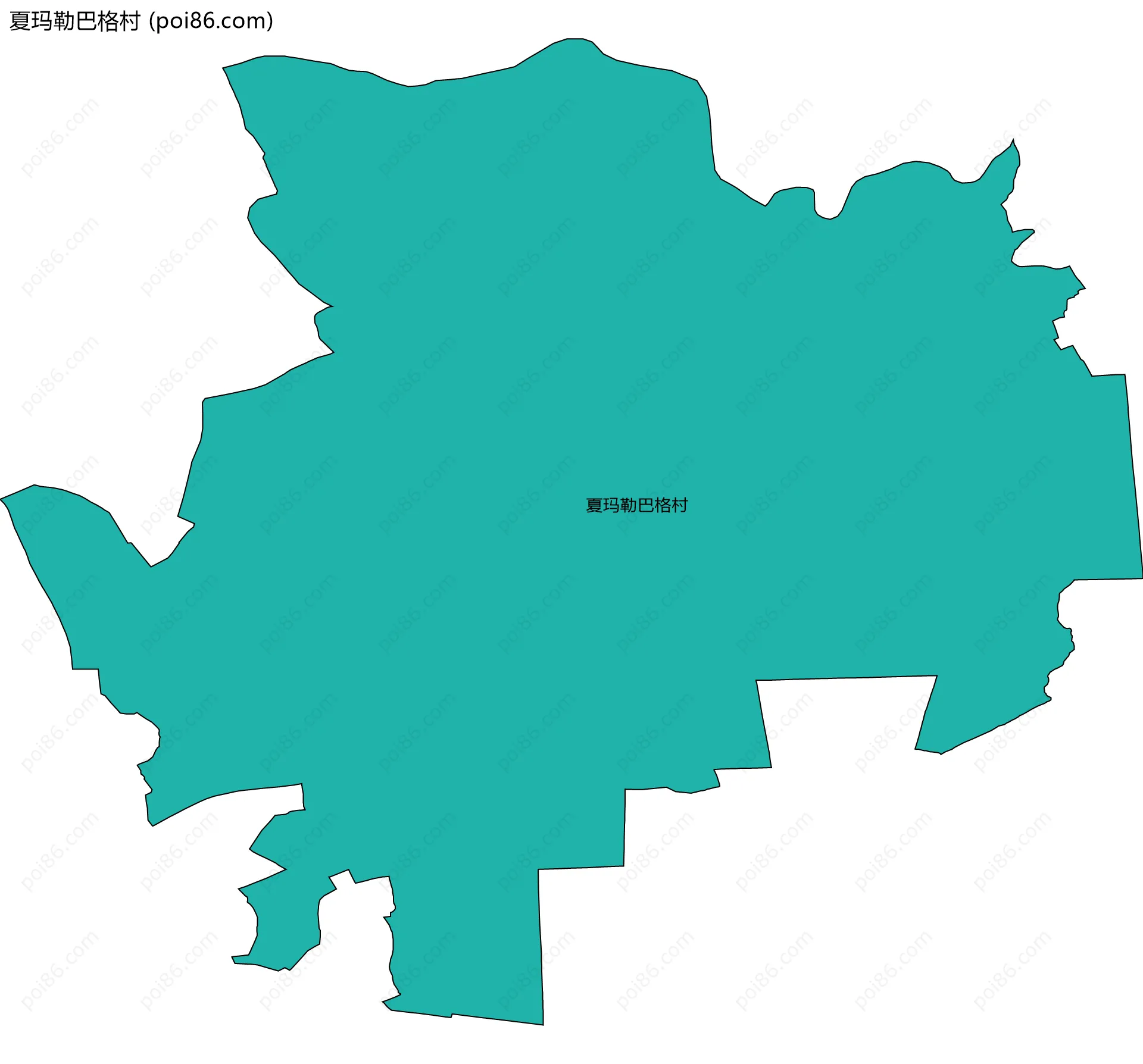 夏玛勒巴格村边界地图