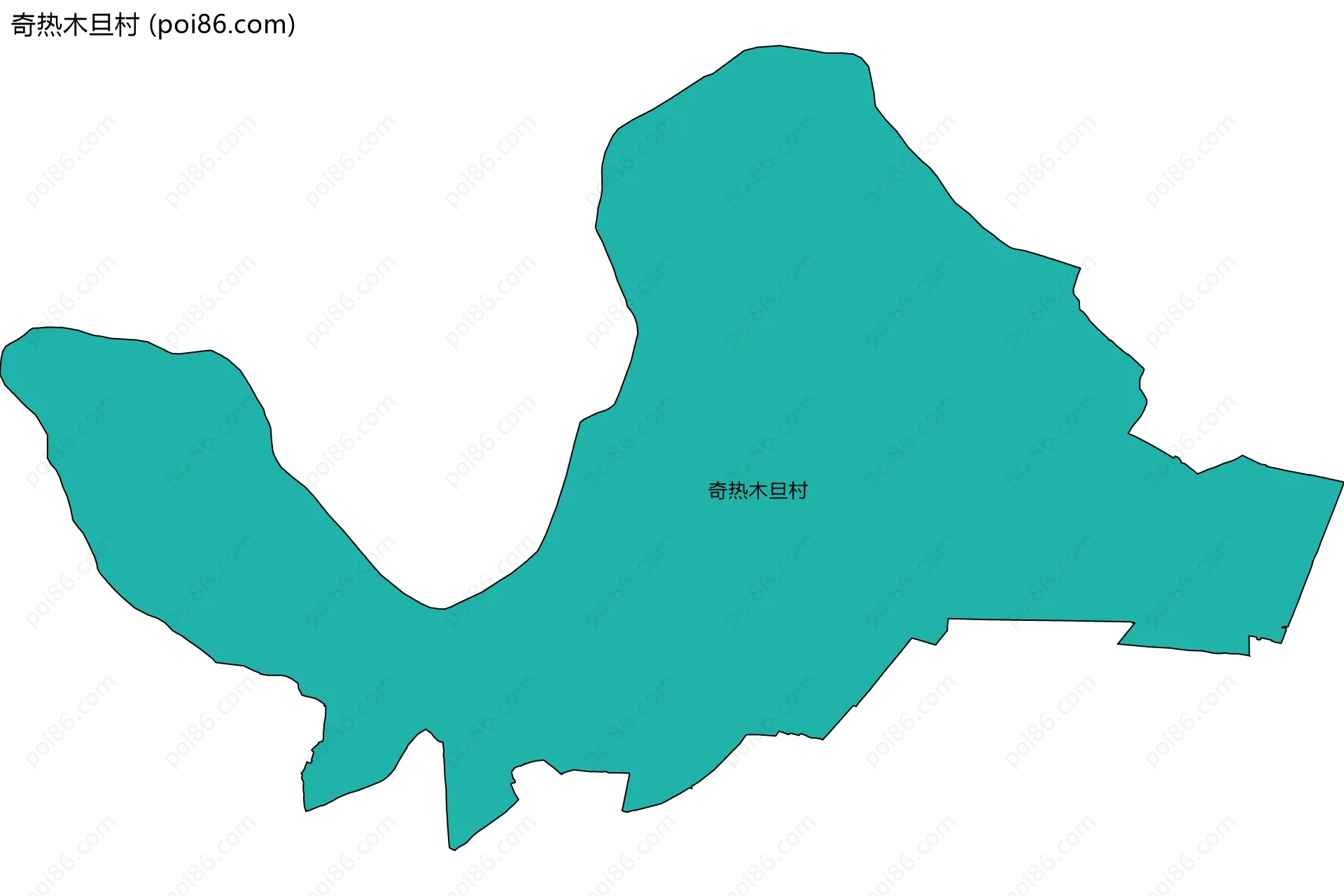 奇热木旦村边界地图