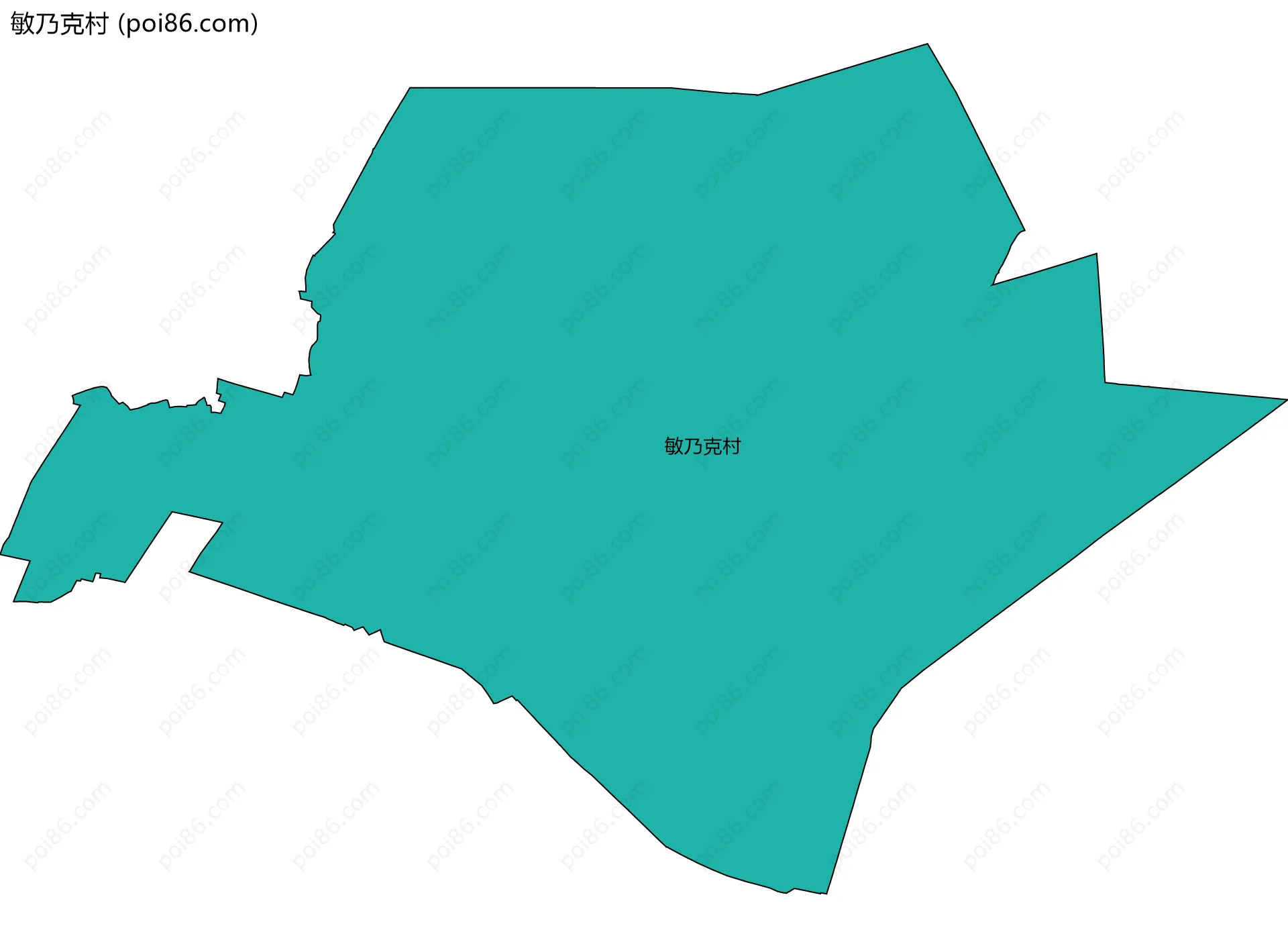 敏乃克村边界地图