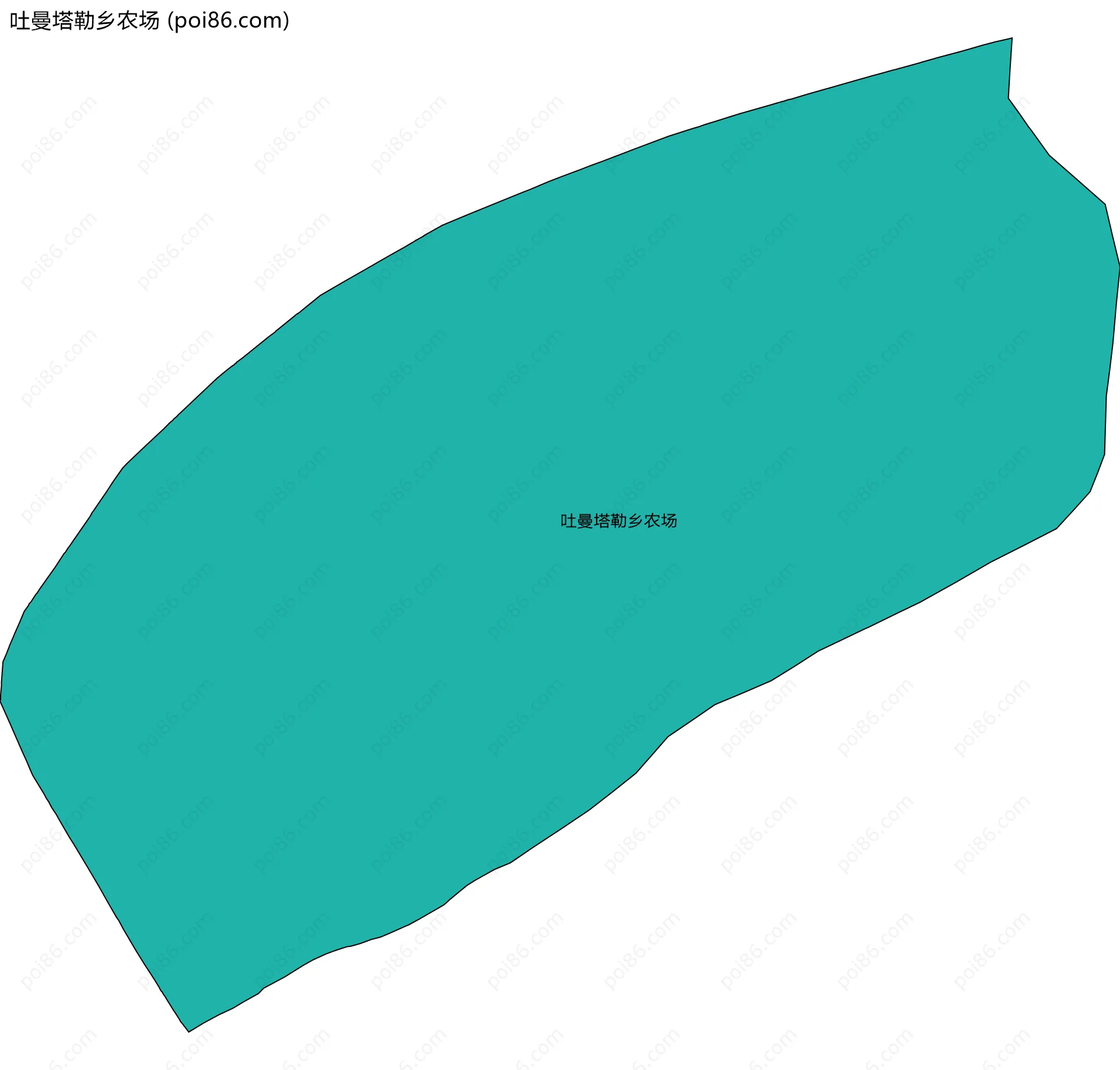 吐曼塔勒乡农场边界地图