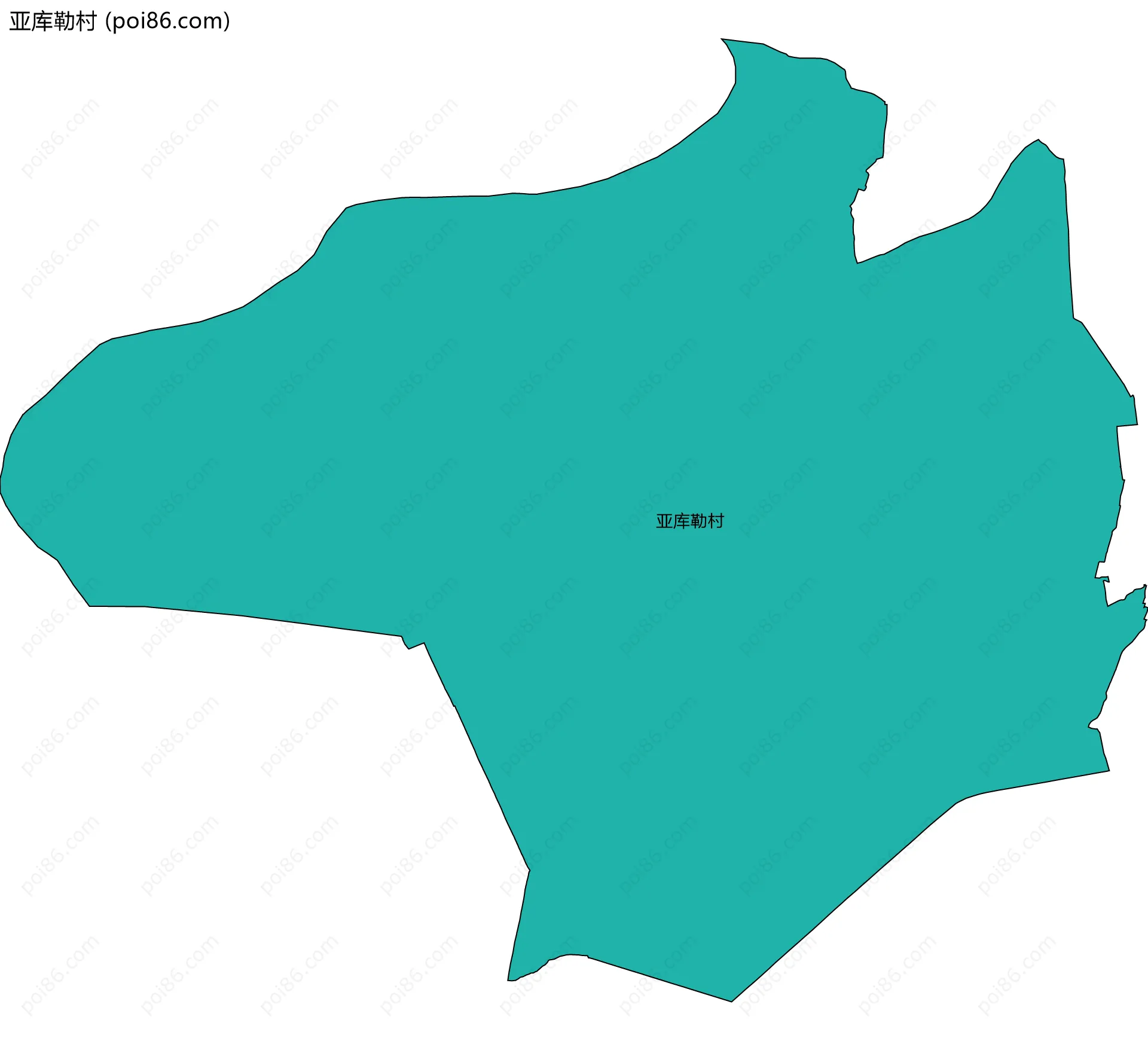 亚库勒村边界地图