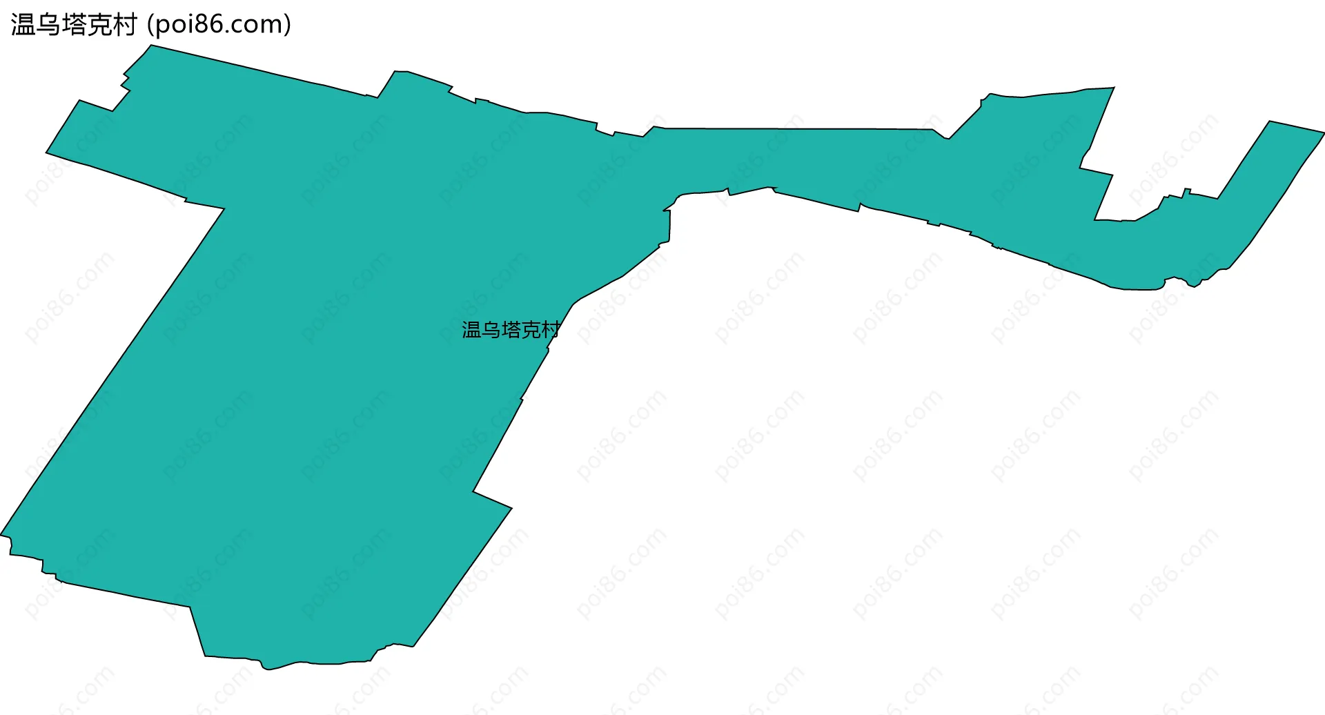 温乌塔克村边界地图