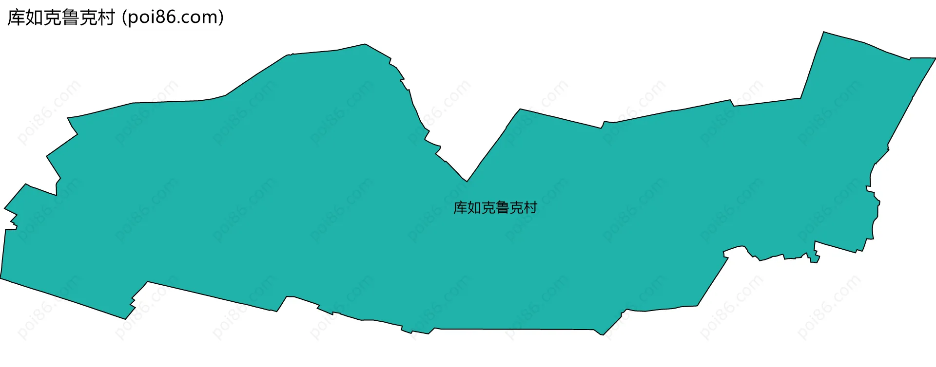 库如克鲁克村边界地图