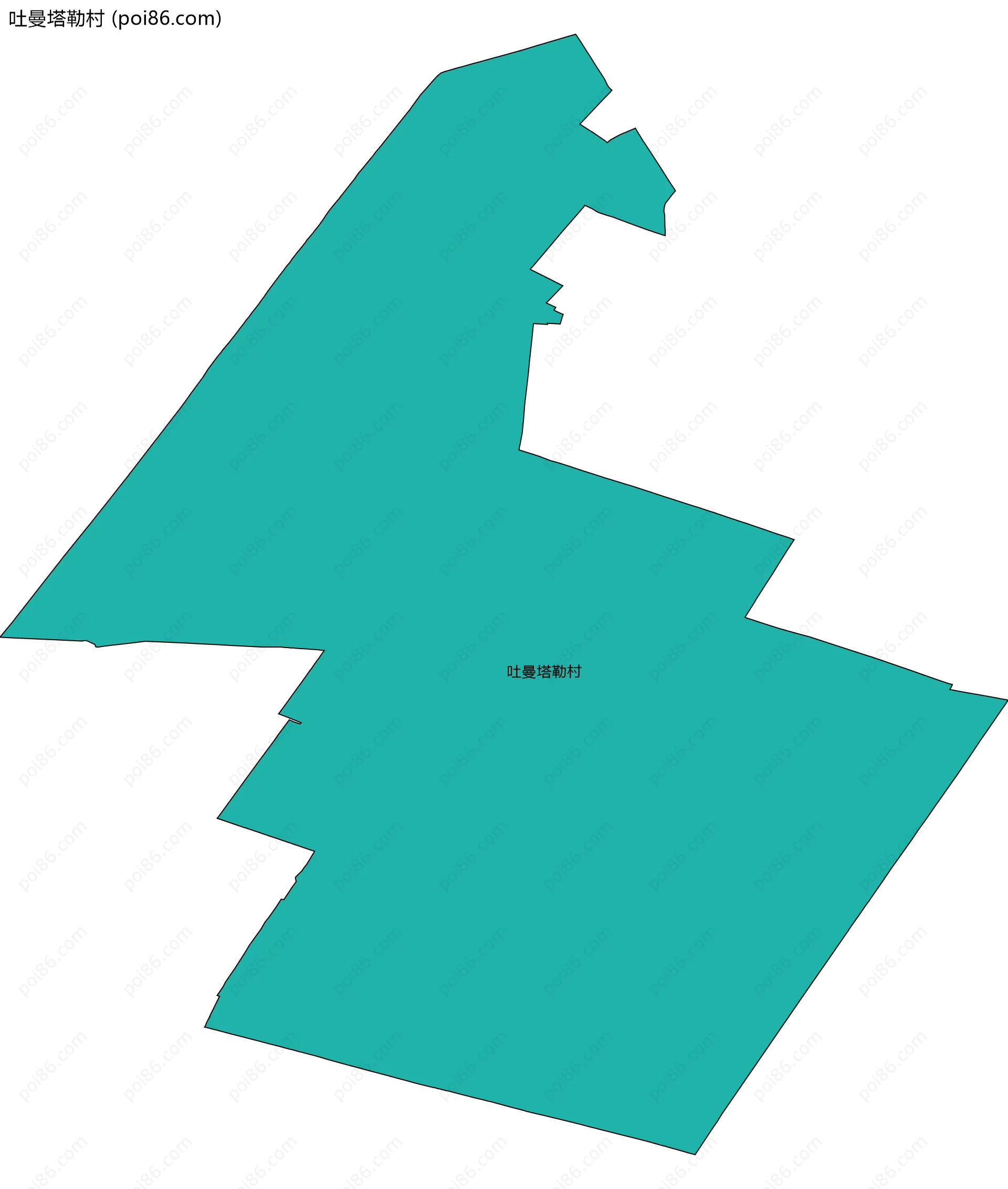 吐曼塔勒村边界地图