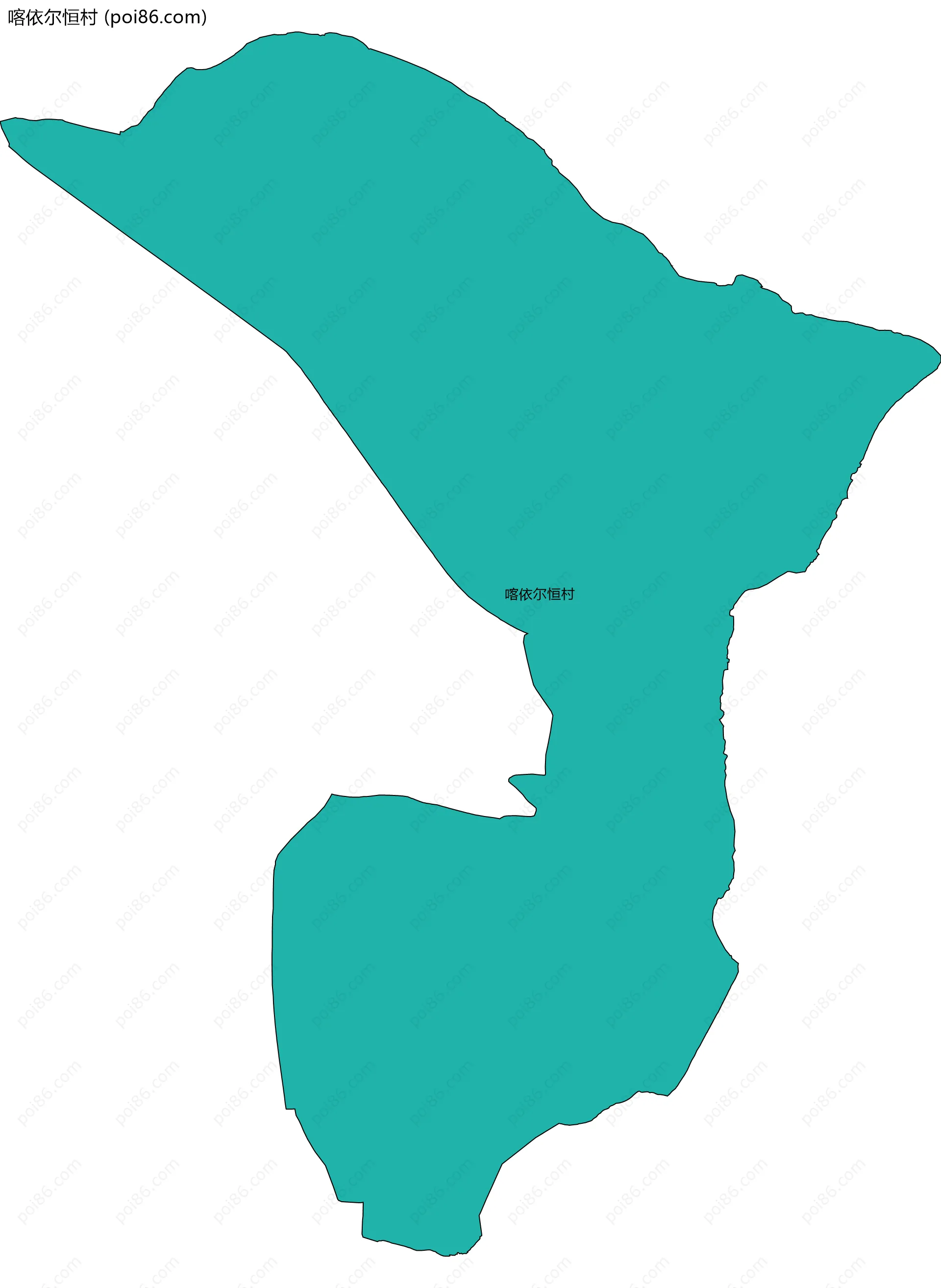 喀依尔恒村边界地图
