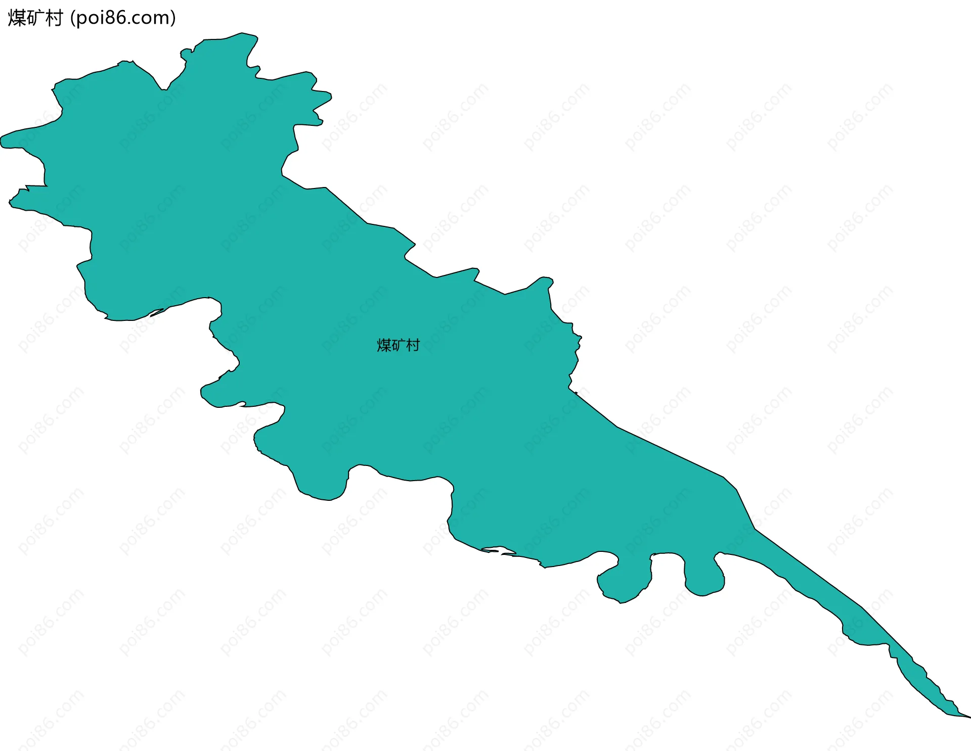 煤矿村边界地图