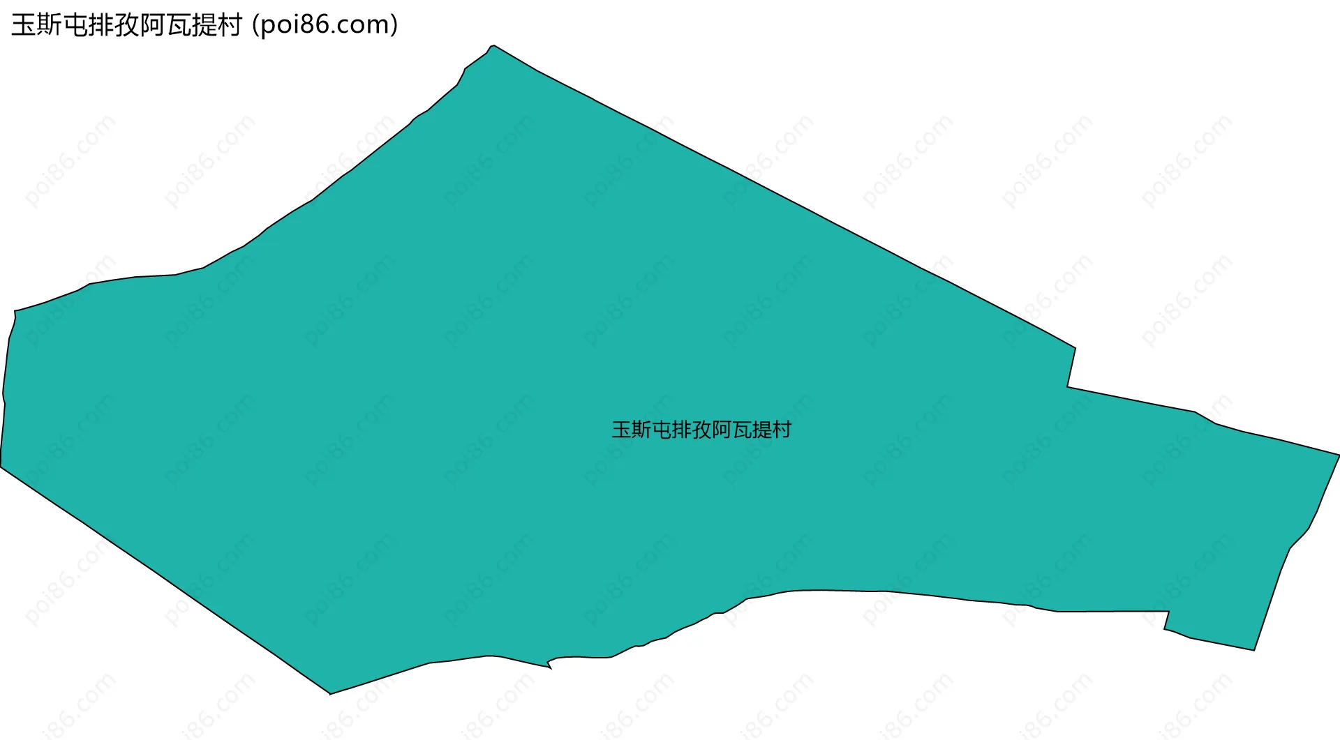 玉斯屯排孜阿瓦提村边界地图