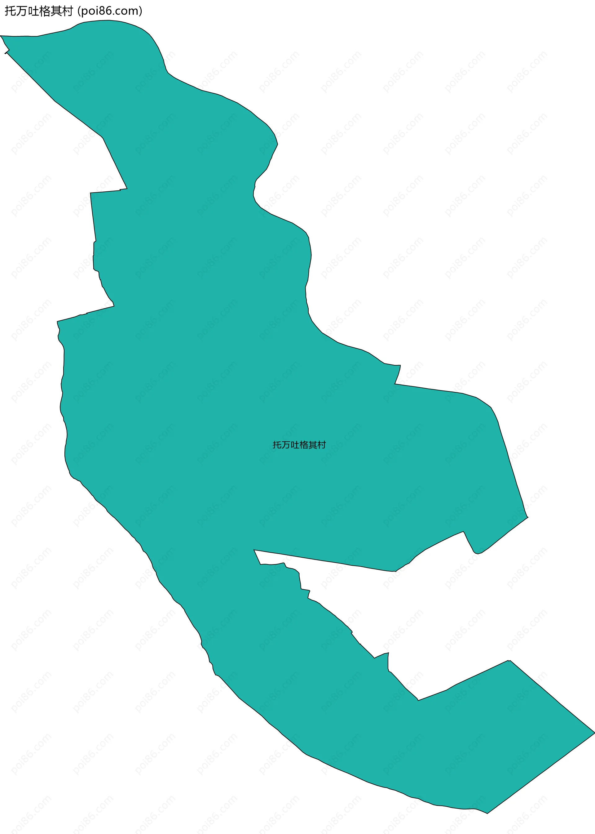 托万吐格其村边界地图